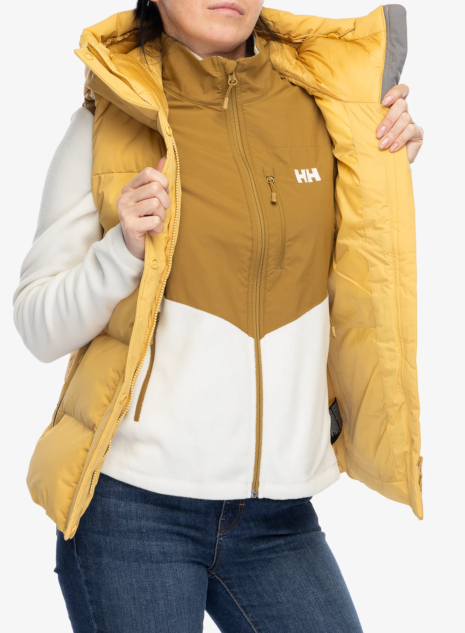 Ženski brezrokavnik Helly Hansen Adore Puffy Vest - sand