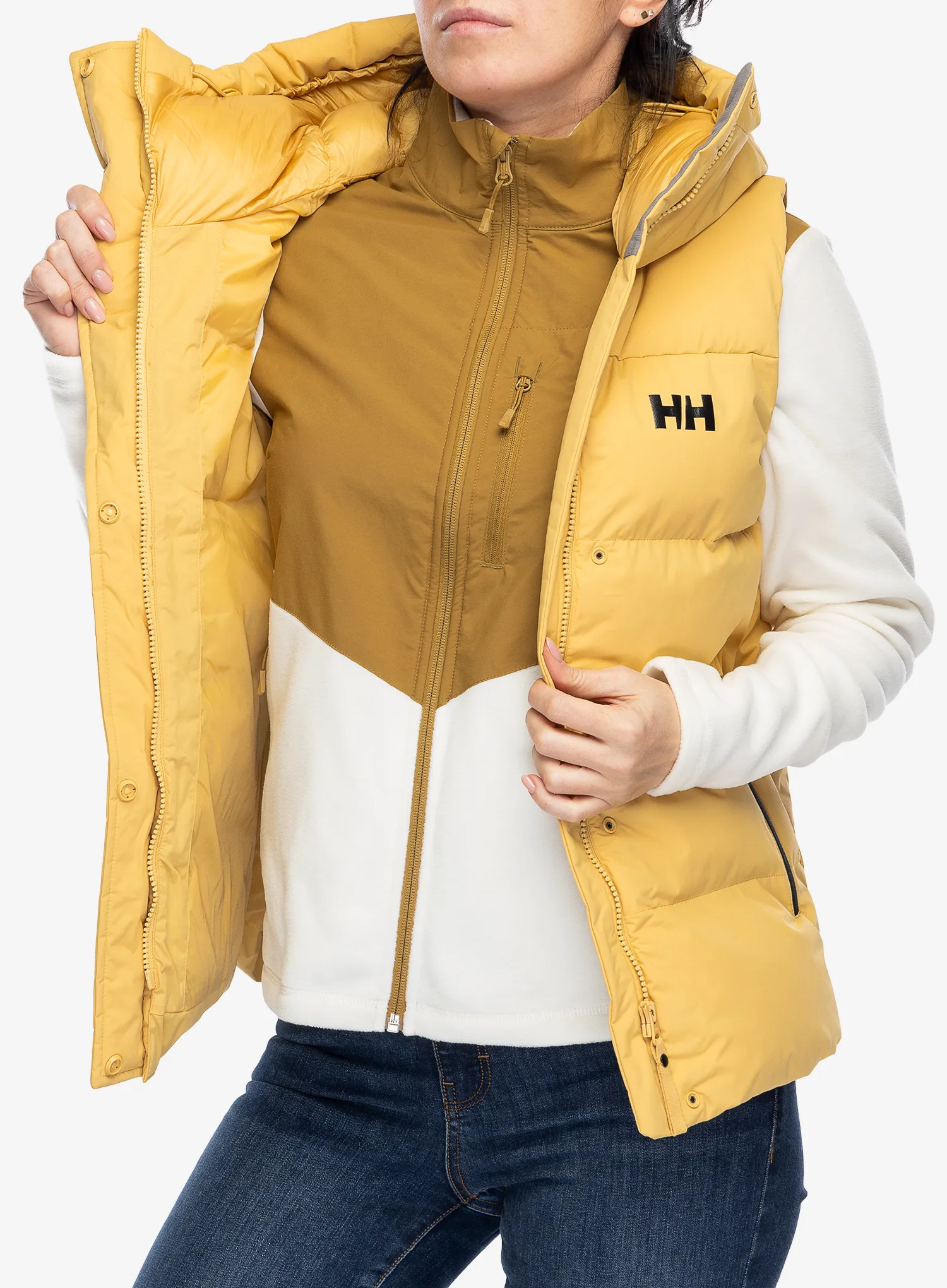 Ženski brezrokavnik Helly Hansen Adore Puffy Vest - sand