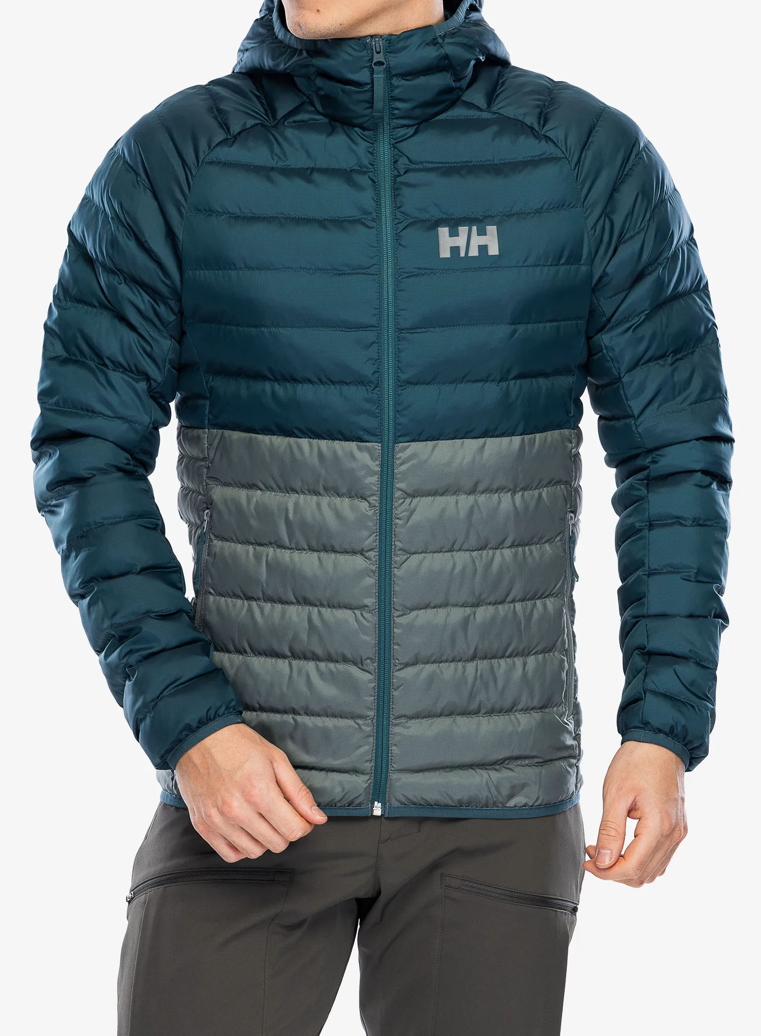 Sintetična jakna Helly Hansen Banff Hooded Insulator - dark creek/grey cactus