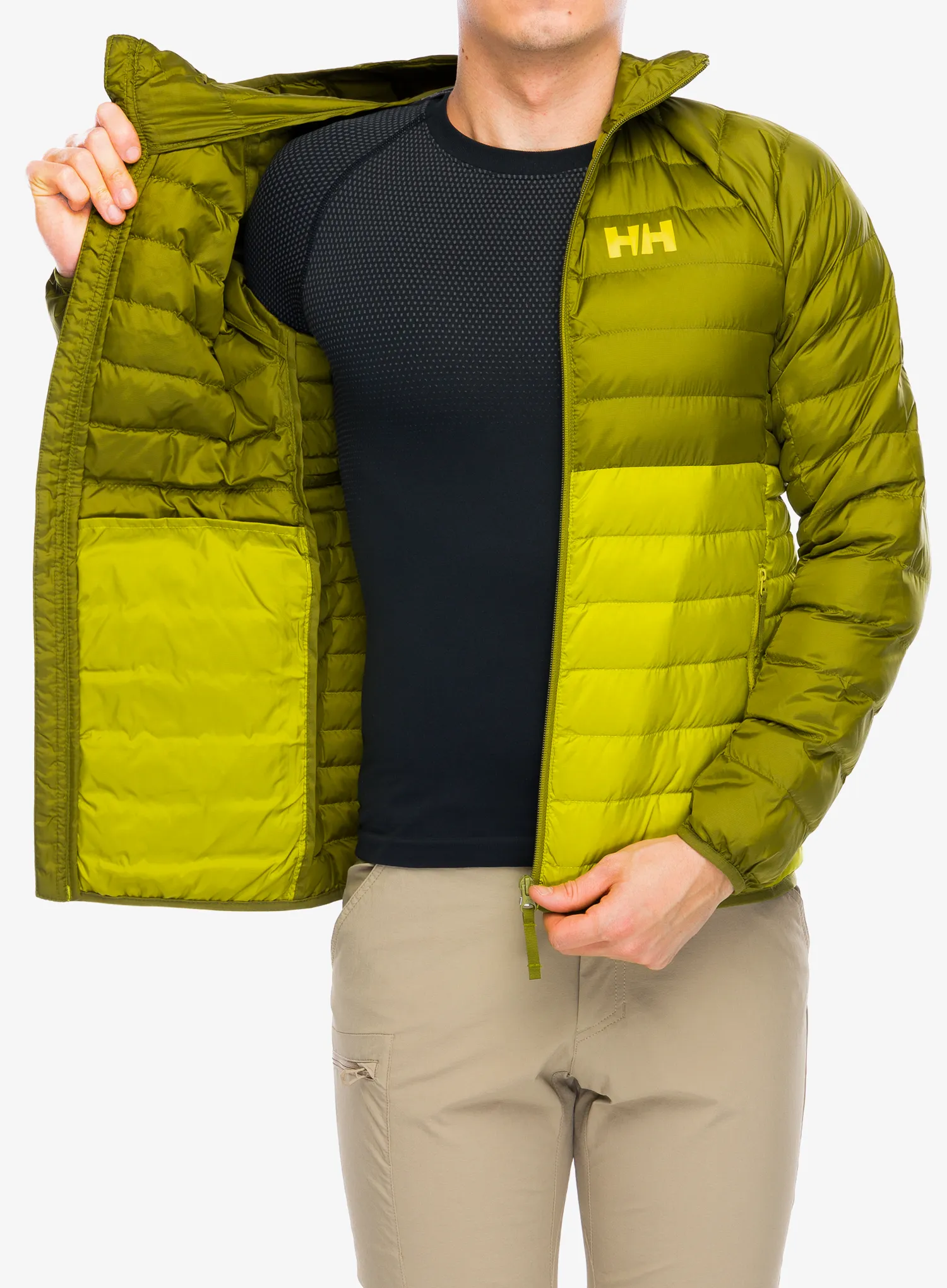 Sintetična jakna Helly Hansen Banff Hooded Insulator - neon moss/utility green