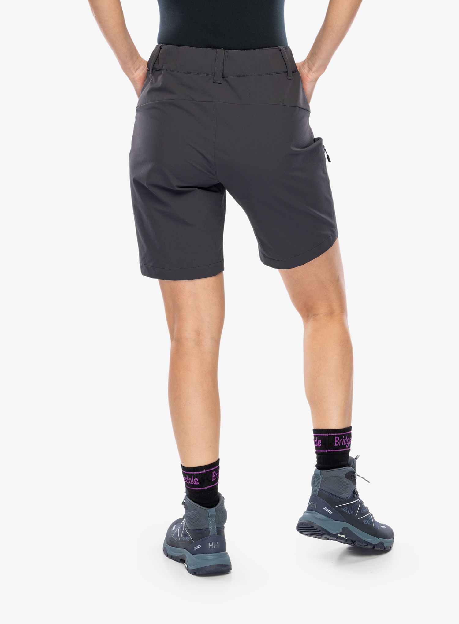 Ženske pohodniške kratke hlače Helly Hansen Blaze Softshell Shorts - ebony