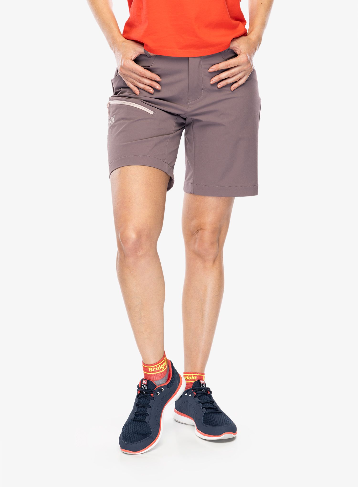 Ženske pohodniške kratke hlače Helly Hansen Blaze Softshell Shorts - sparrow grey
