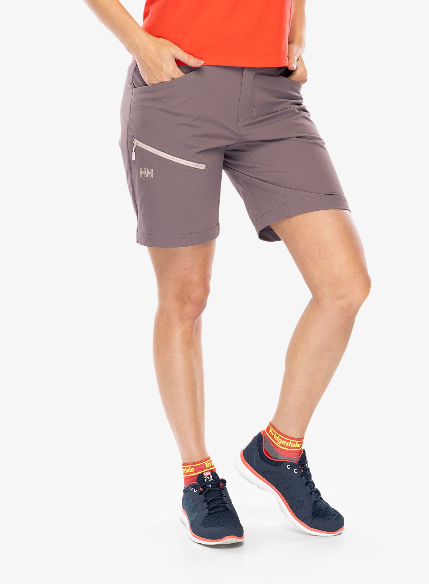 Ženske pohodniške kratke hlače Helly Hansen Blaze Softshell Shorts - sparrow grey