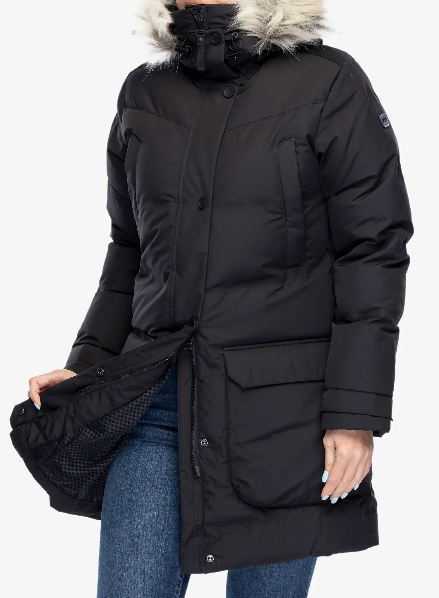 Puhast plašč Helly Hansen Bouvet Down Parka - black