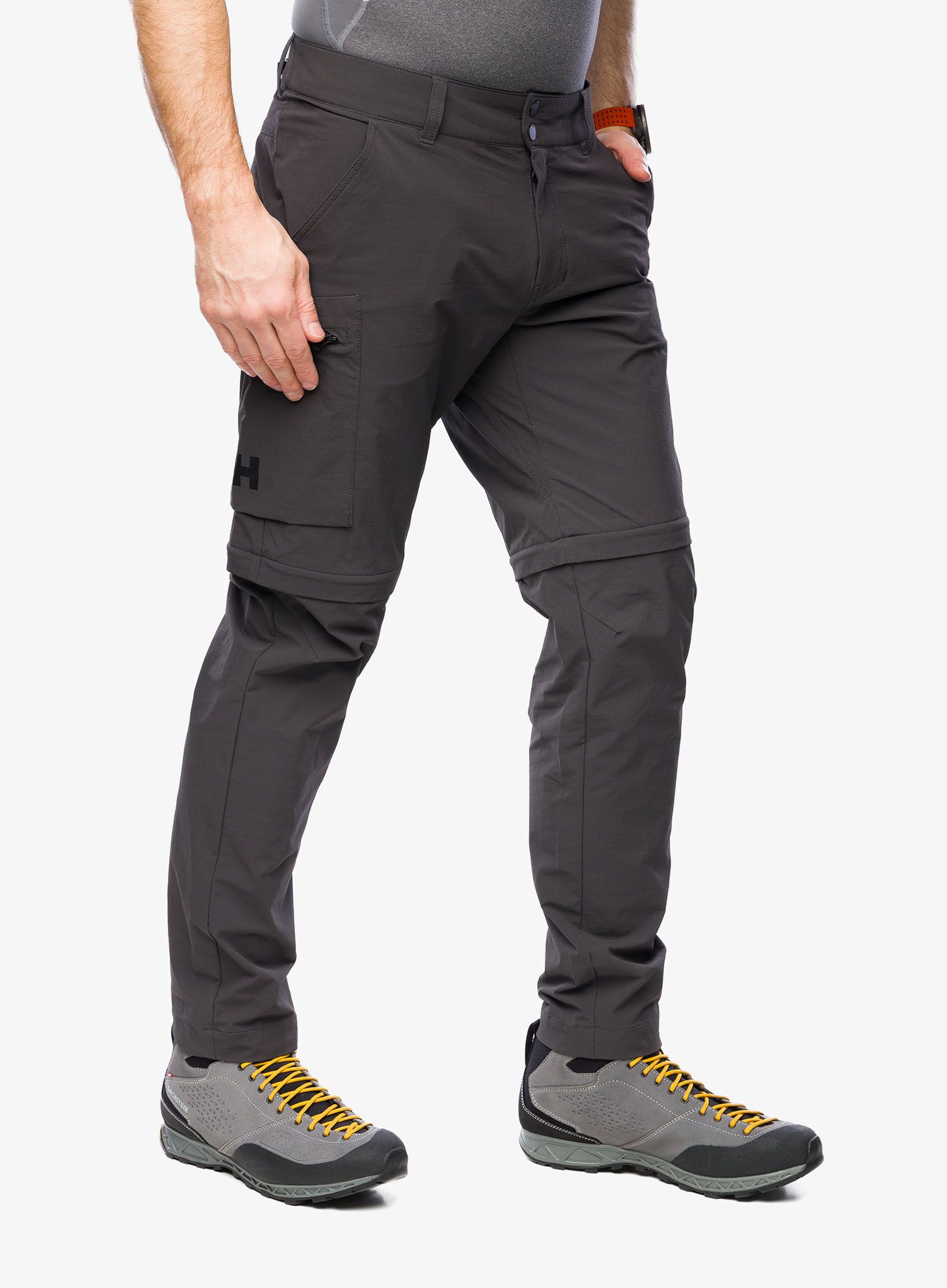 Pohodniške hlače Helly Hansen Brono Softshell Zip Off Pant - ebony