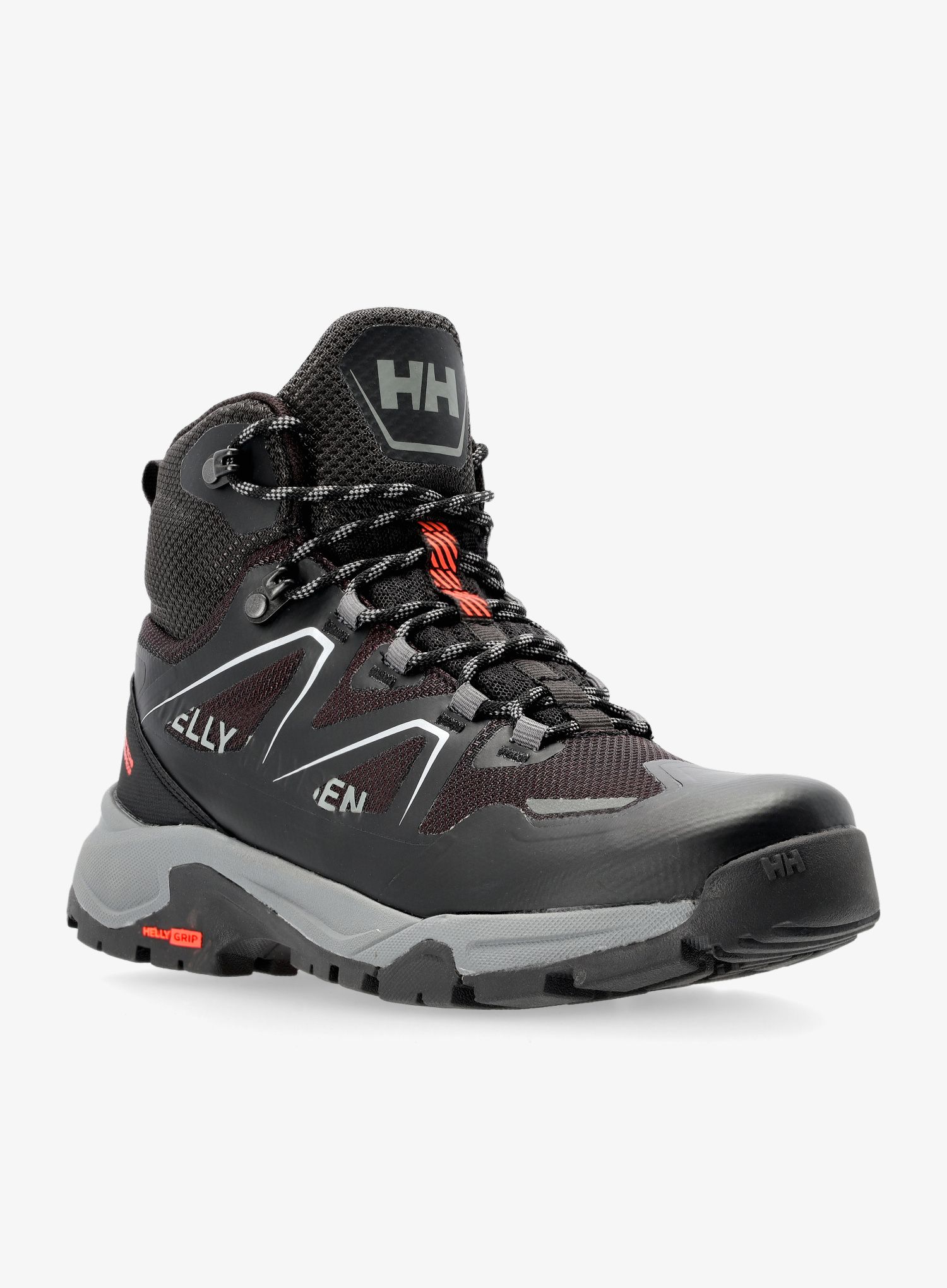 Ženski pohodniški čevlji Helly Hansen Cascade Mid HT - black/bright bloom