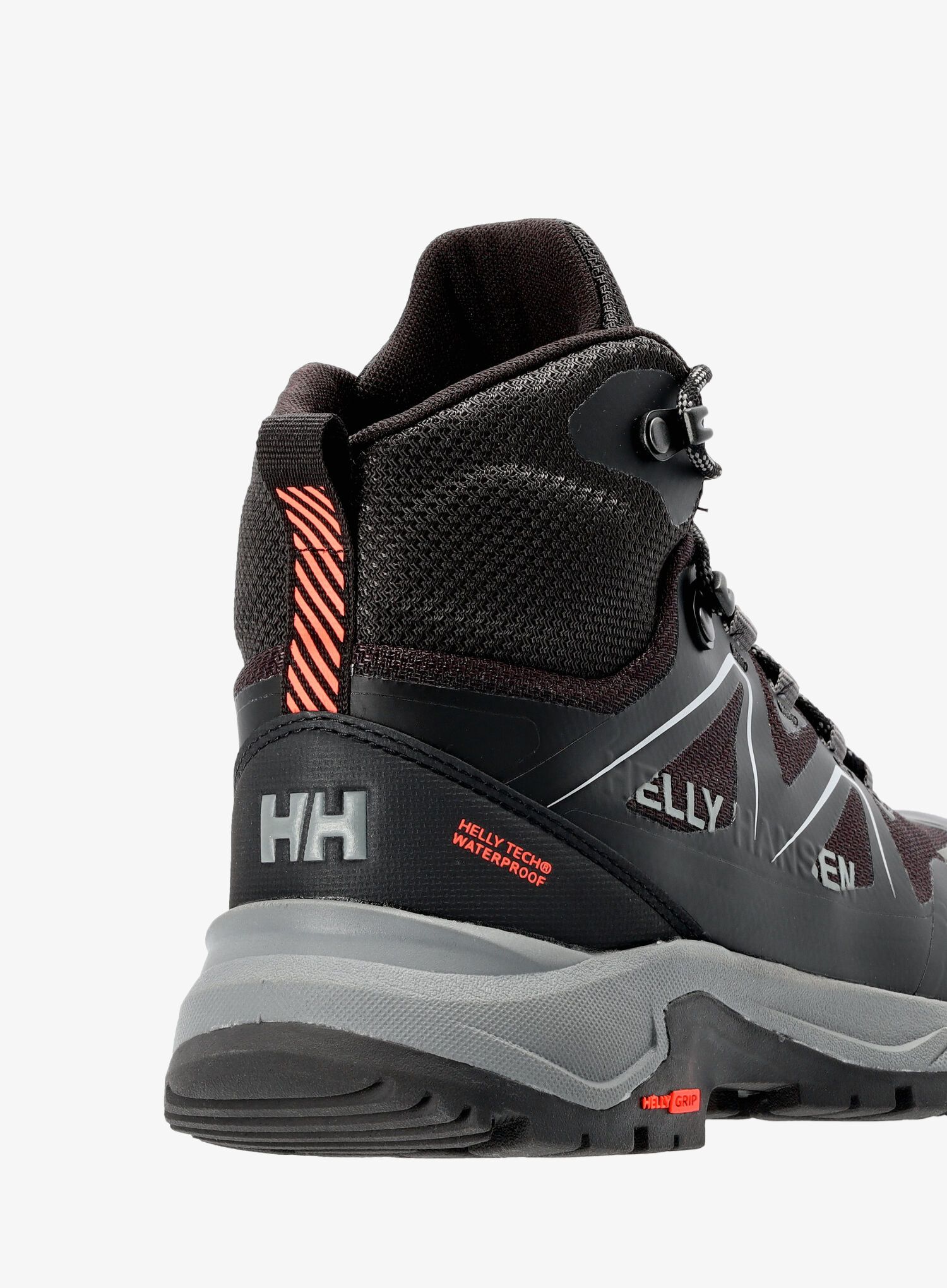 Ženski pohodniški čevlji Helly Hansen Cascade Mid HT - black/bright bloom