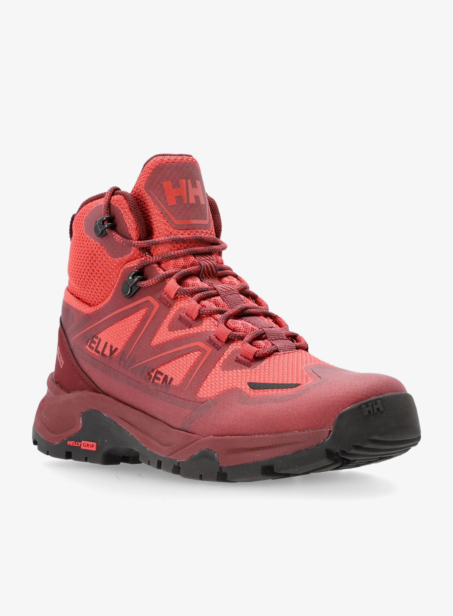 Ženski visoki pohodniški čevlji Helly Hansen Cascade Mid HT - hickory/poppy red