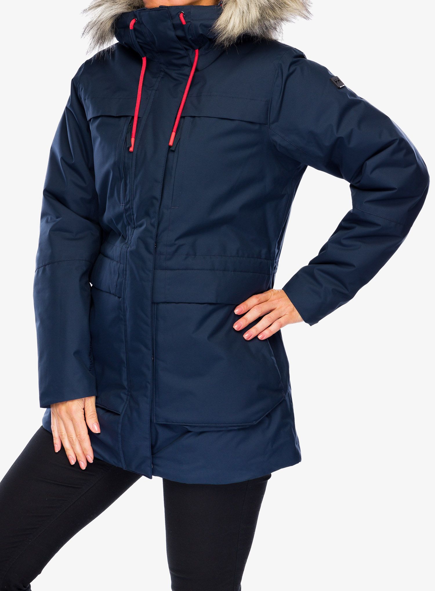 Ženska zimska jakna Helly Hansen Coastal Parka - navy/vaporous grey/gum