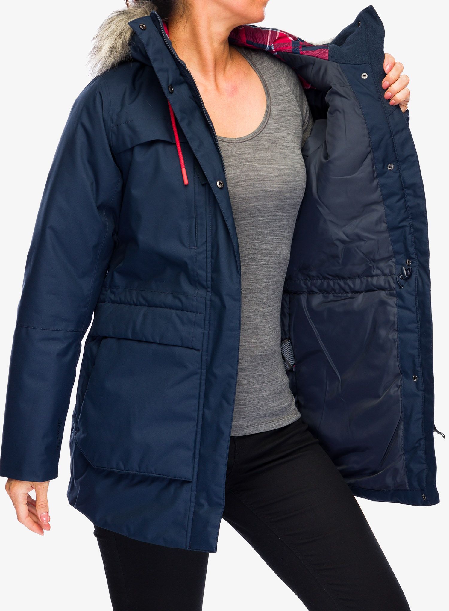 Ženska zimska jakna Helly Hansen Coastal Parka - navy/vaporous grey/gum