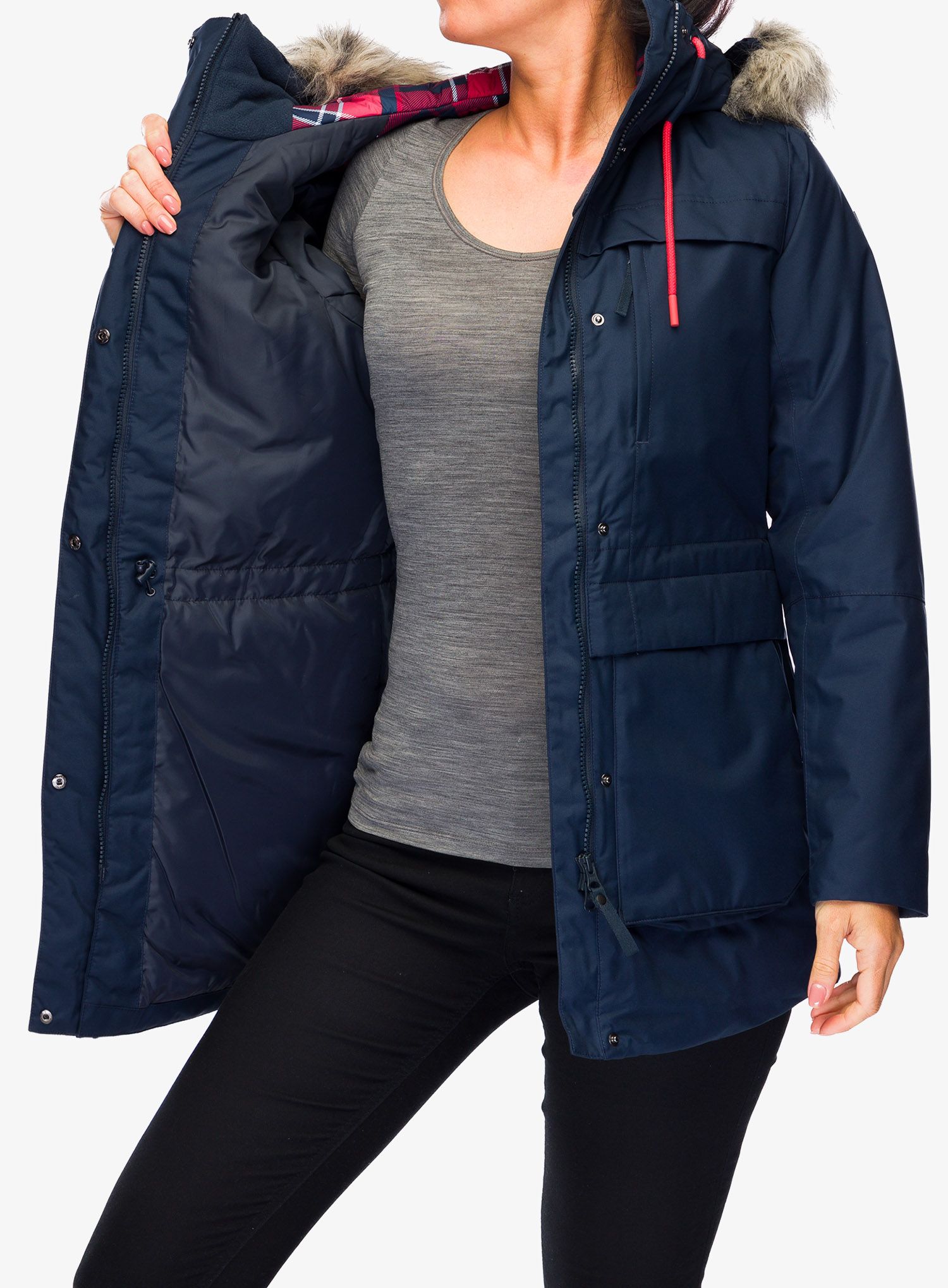 Ženska zimska jakna Helly Hansen Coastal Parka - navy/vaporous grey/gum