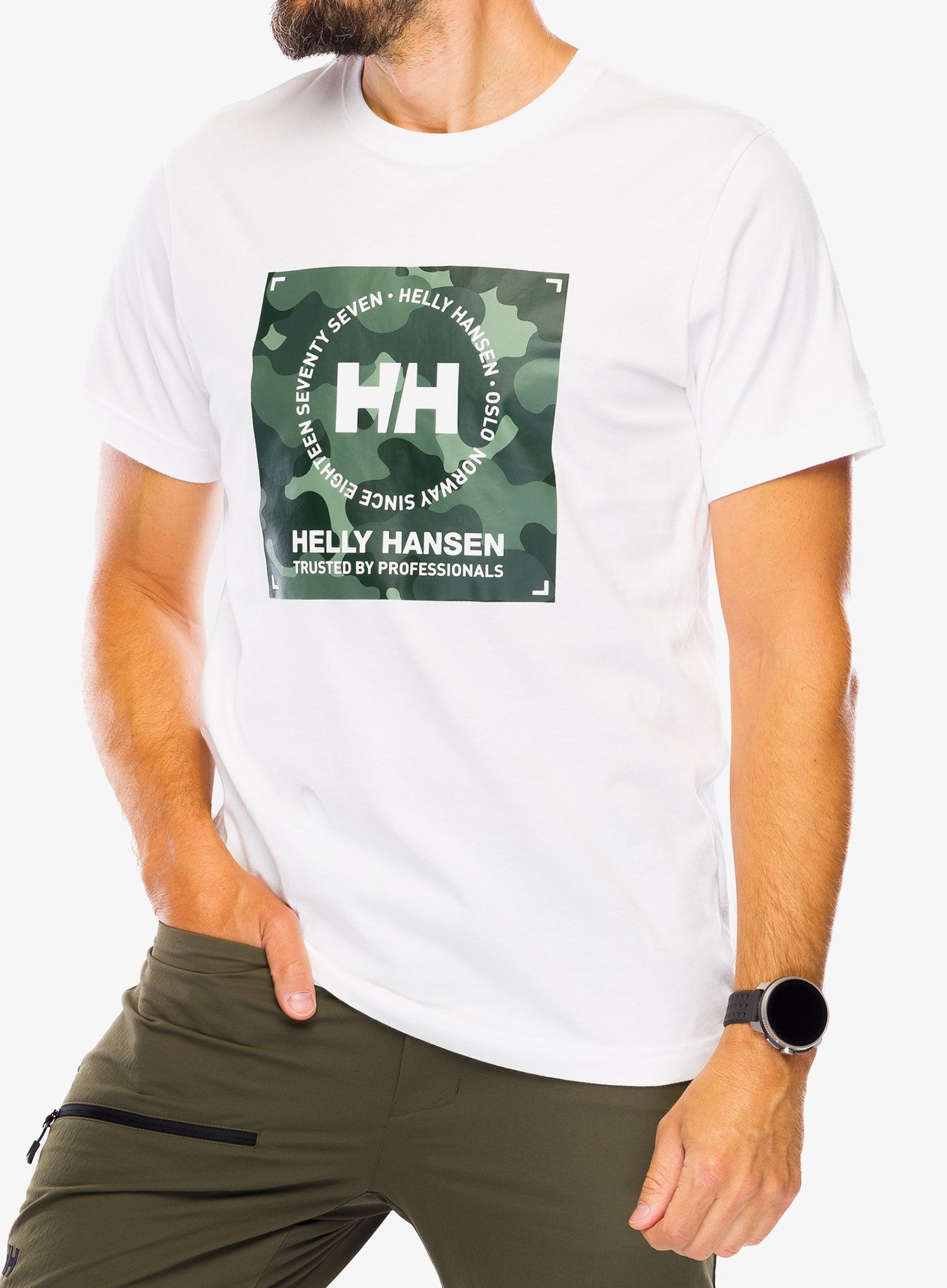 Bombažna majica Helly Hansen Core Graphic T-Shirt - white