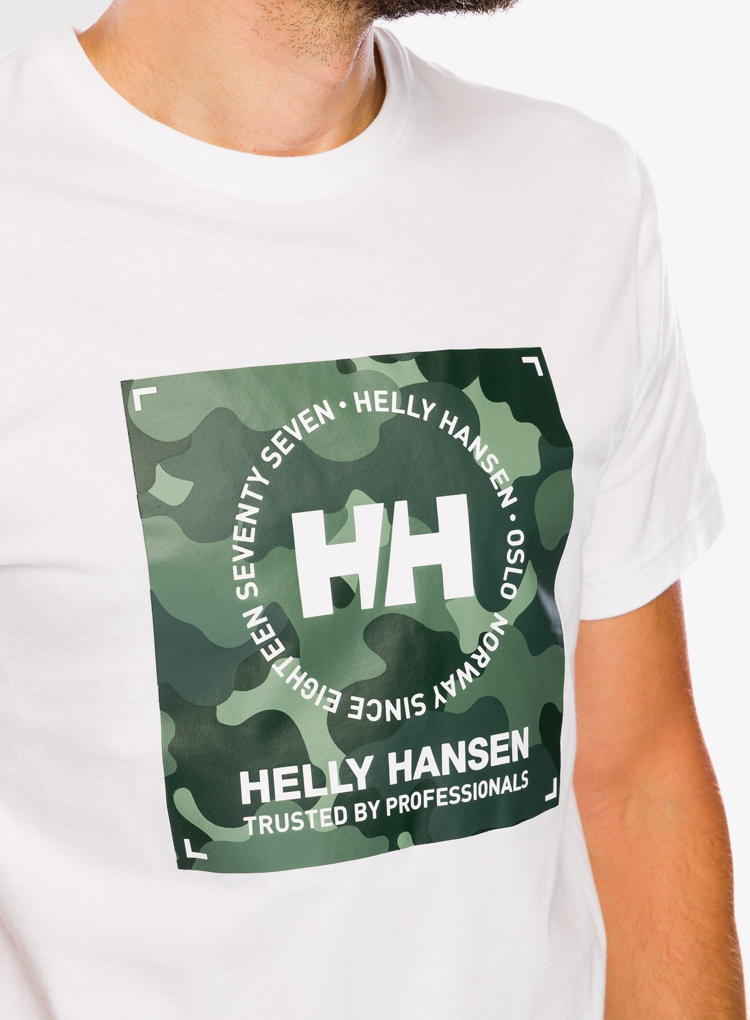 Bombažna majica Helly Hansen Core Graphic T-Shirt - white