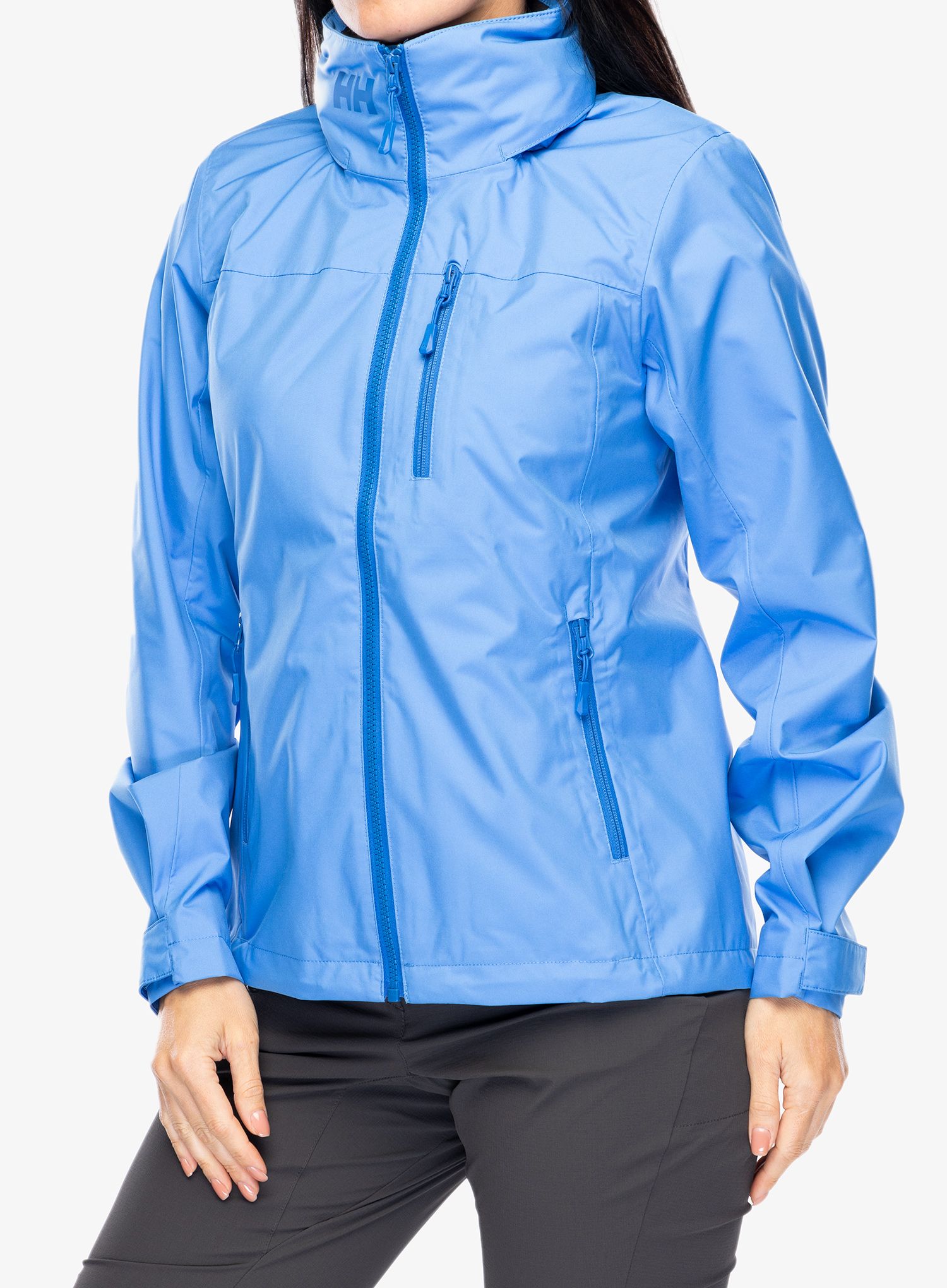 Ženska nepremočljiva jakna Helly Hansen Crew Hooded Jacket 2.0 - ultra blue
