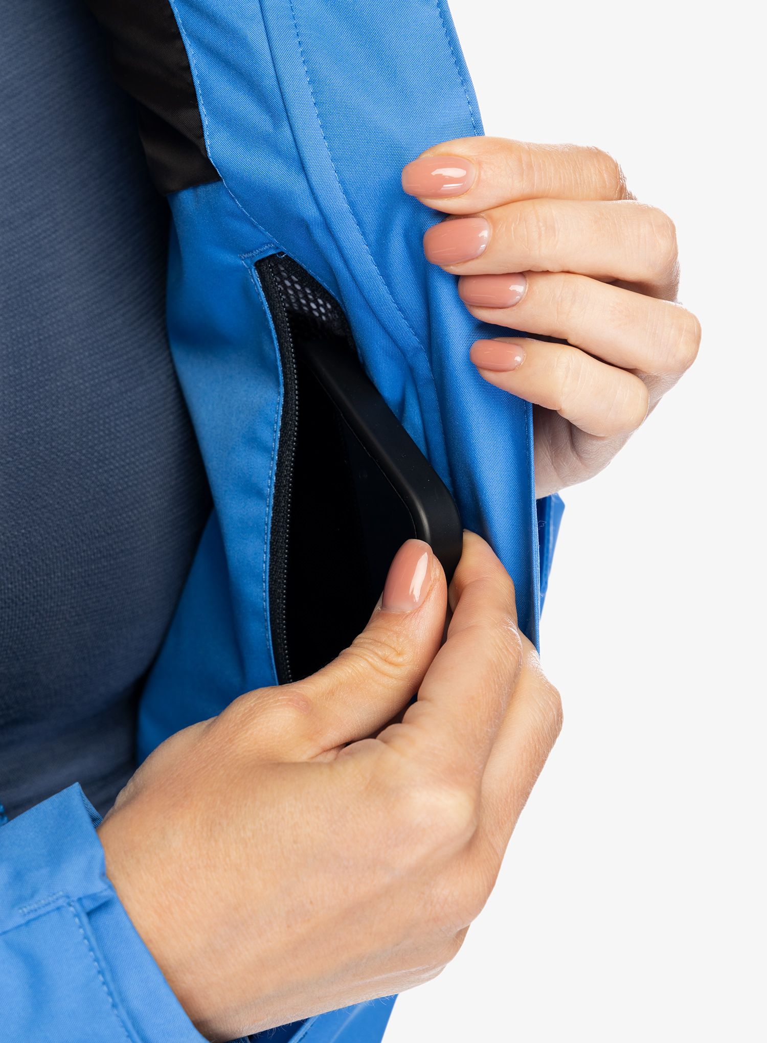 Ženska nepremočljiva jakna Helly Hansen Crew Hooded Jacket 2.0 - ultra blue