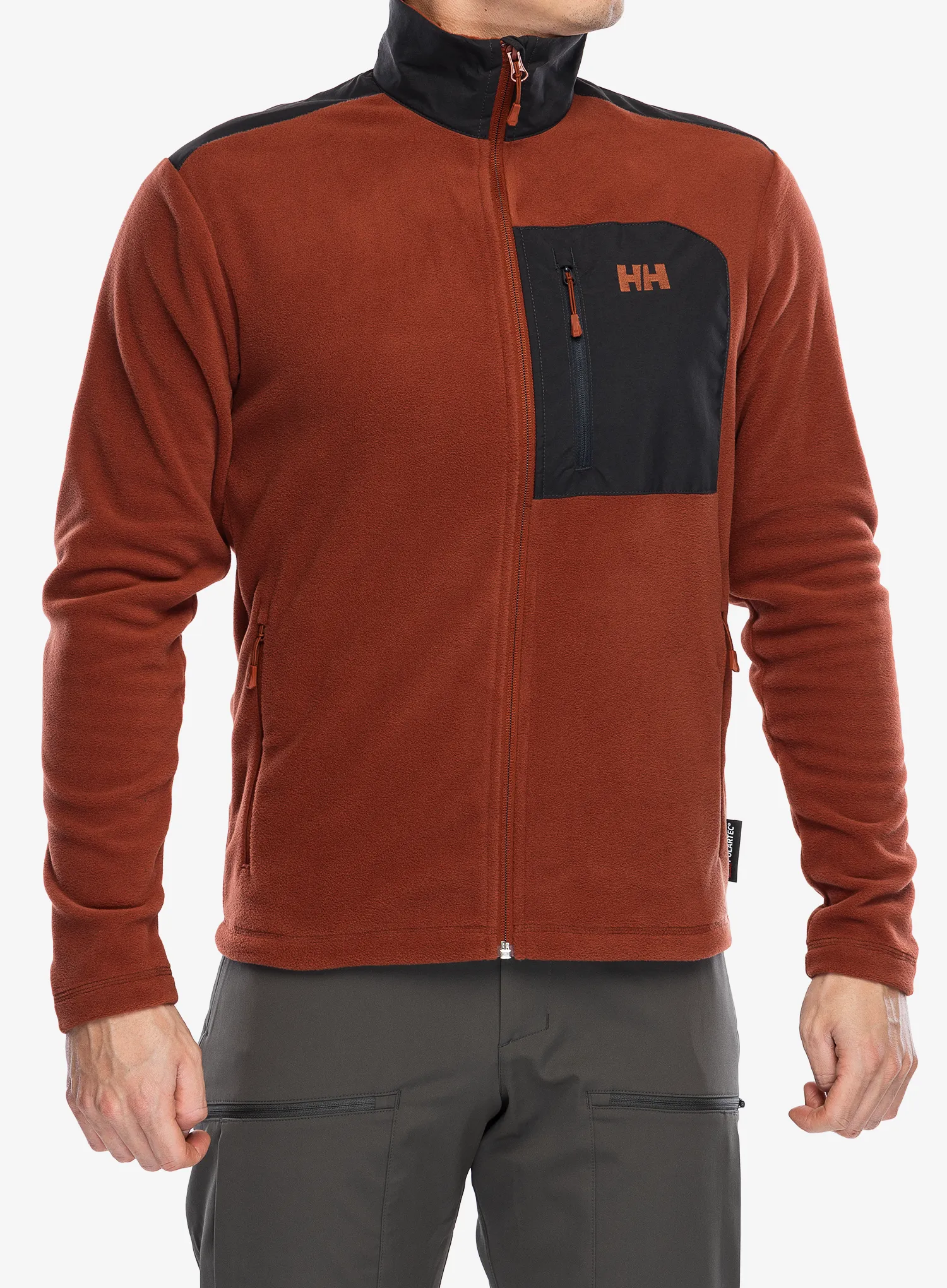 Jopica z zadrgo Helly Hansen Daybreaker Block Jacket - iron oxide