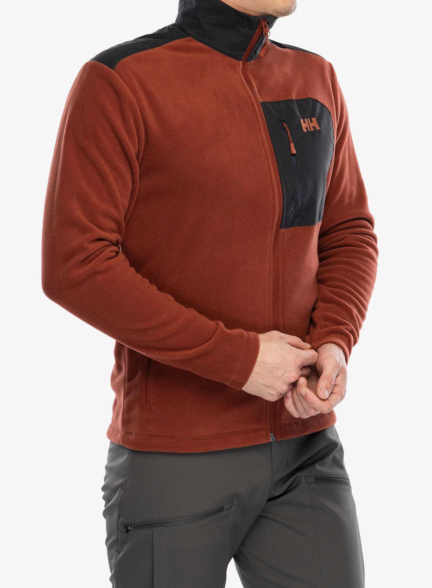 Jopica z zadrgo Helly Hansen Daybreaker Block Jacket - iron oxide