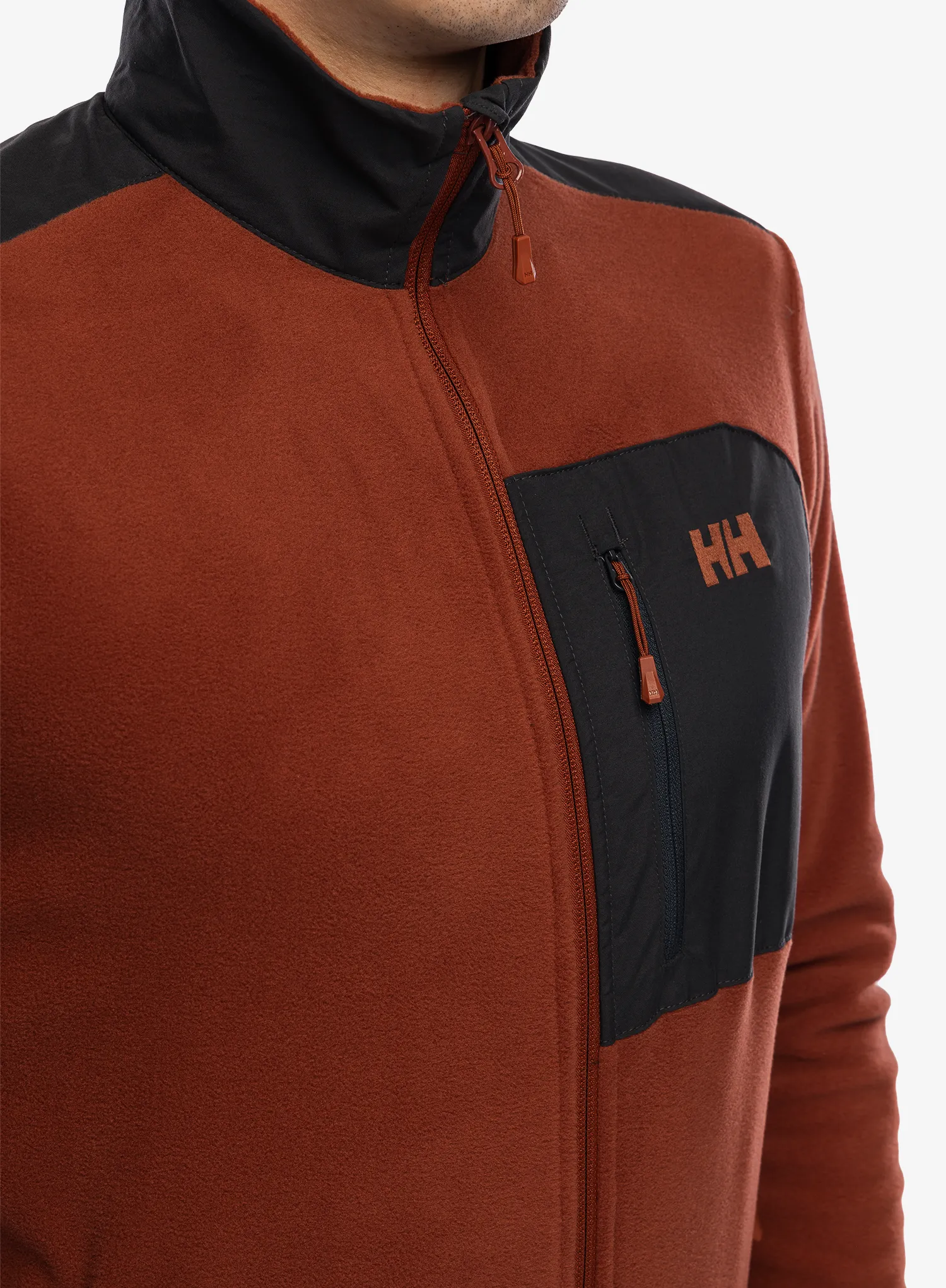 Jopica z zadrgo Helly Hansen Daybreaker Block Jacket - iron oxide