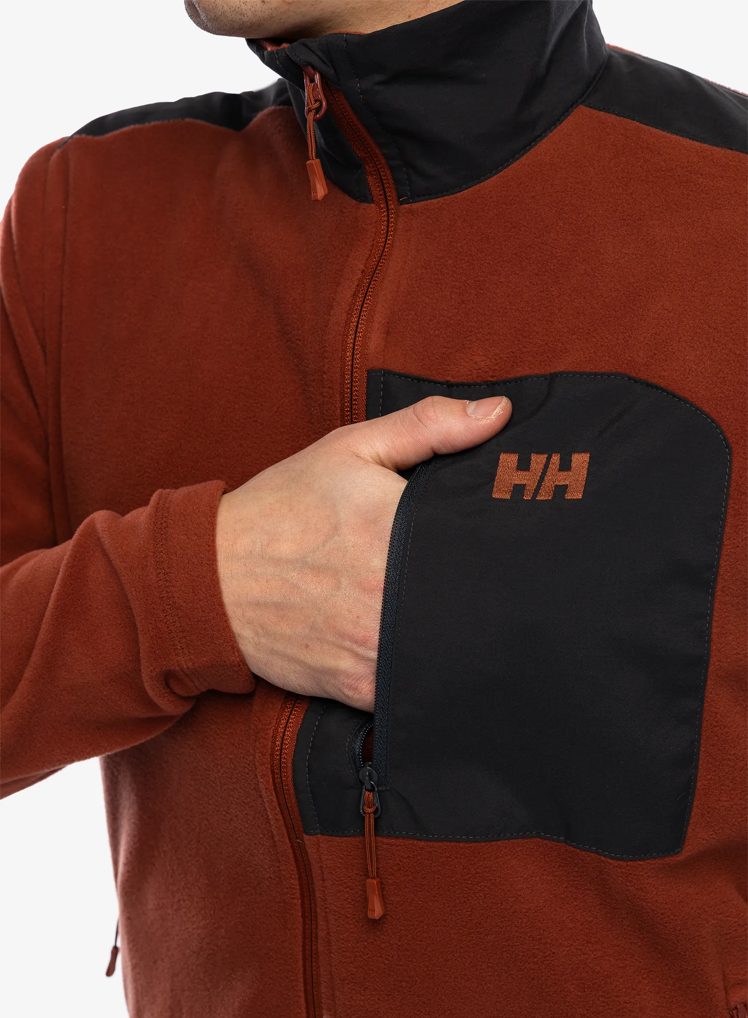 Jopica z zadrgo Helly Hansen Daybreaker Block Jacket - iron oxide