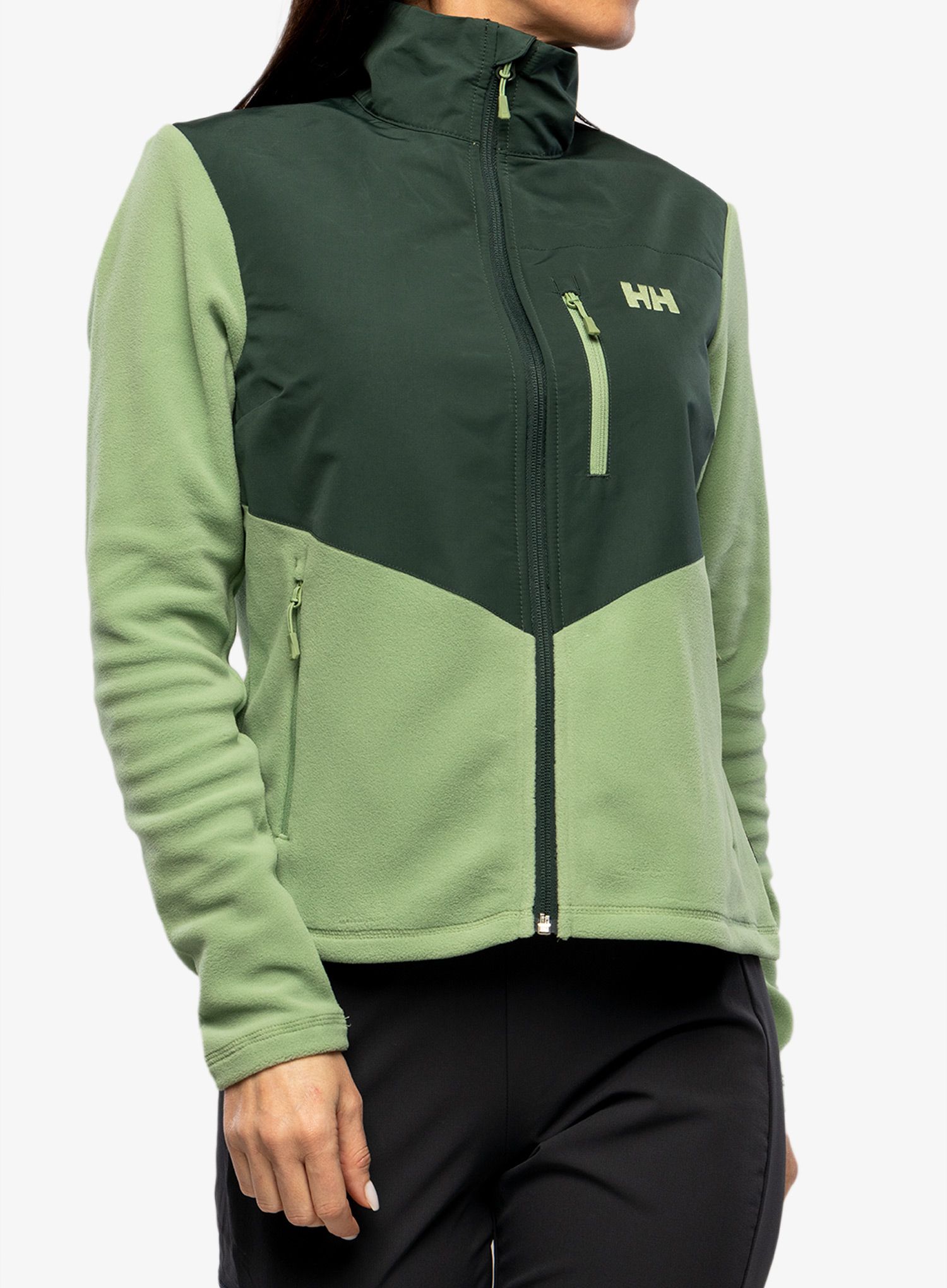 Ženska jopica z zadrgo Helly Hansen Daybreaker Block Jacket - jade 2.0