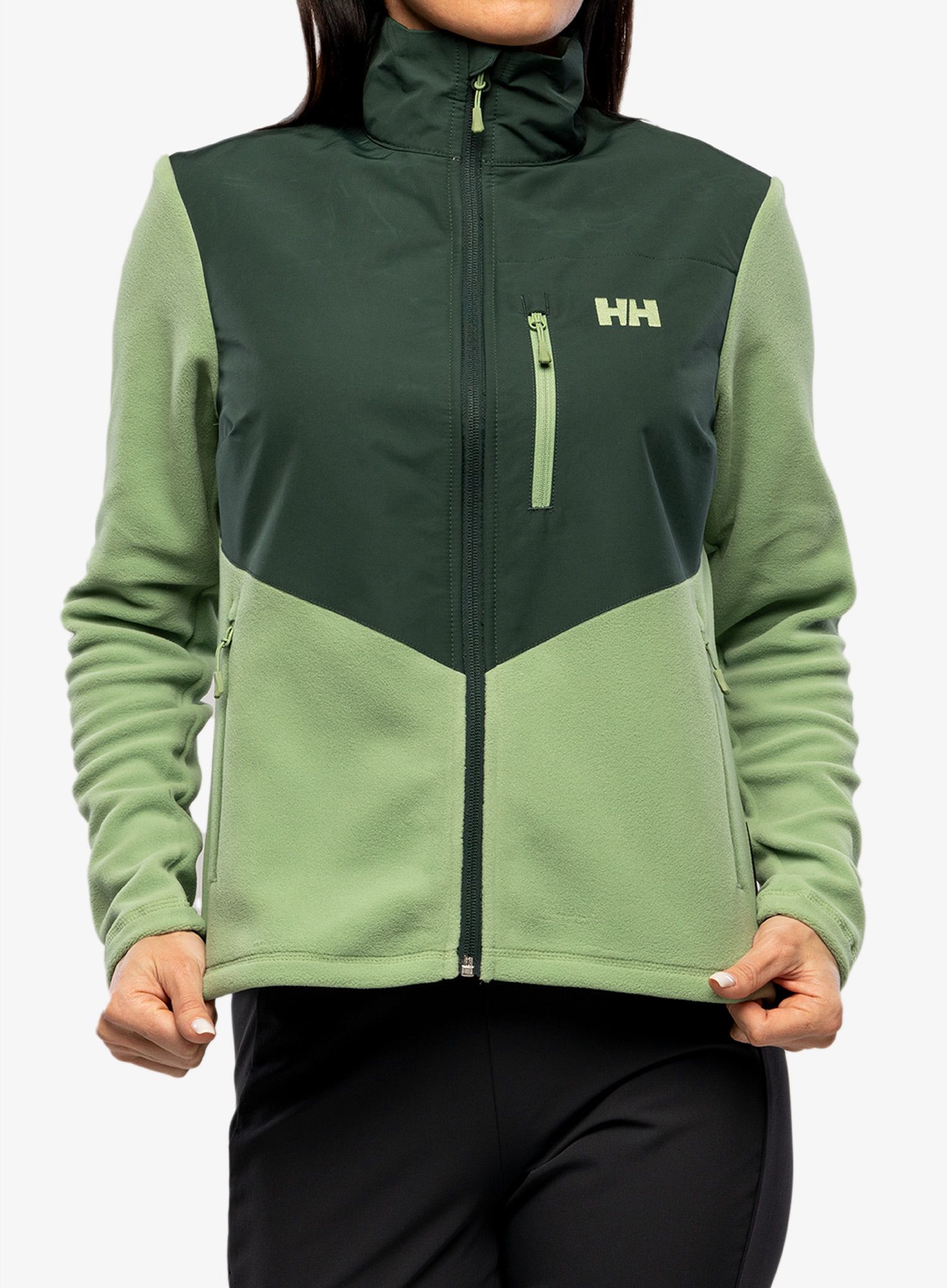 Ženska jopica z zadrgo Helly Hansen Daybreaker Block Jacket - jade 2.0