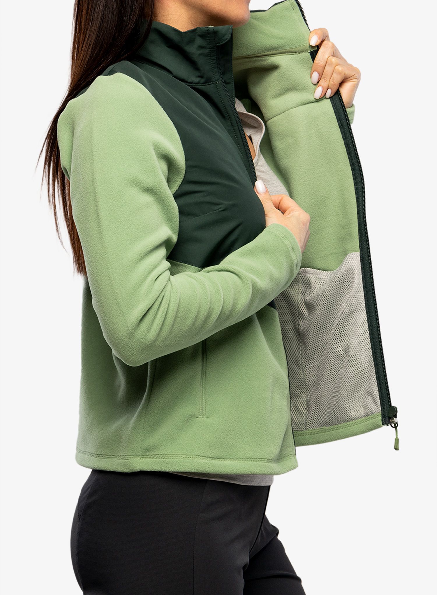 Ženska jopica z zadrgo Helly Hansen Daybreaker Block Jacket - jade 2.0