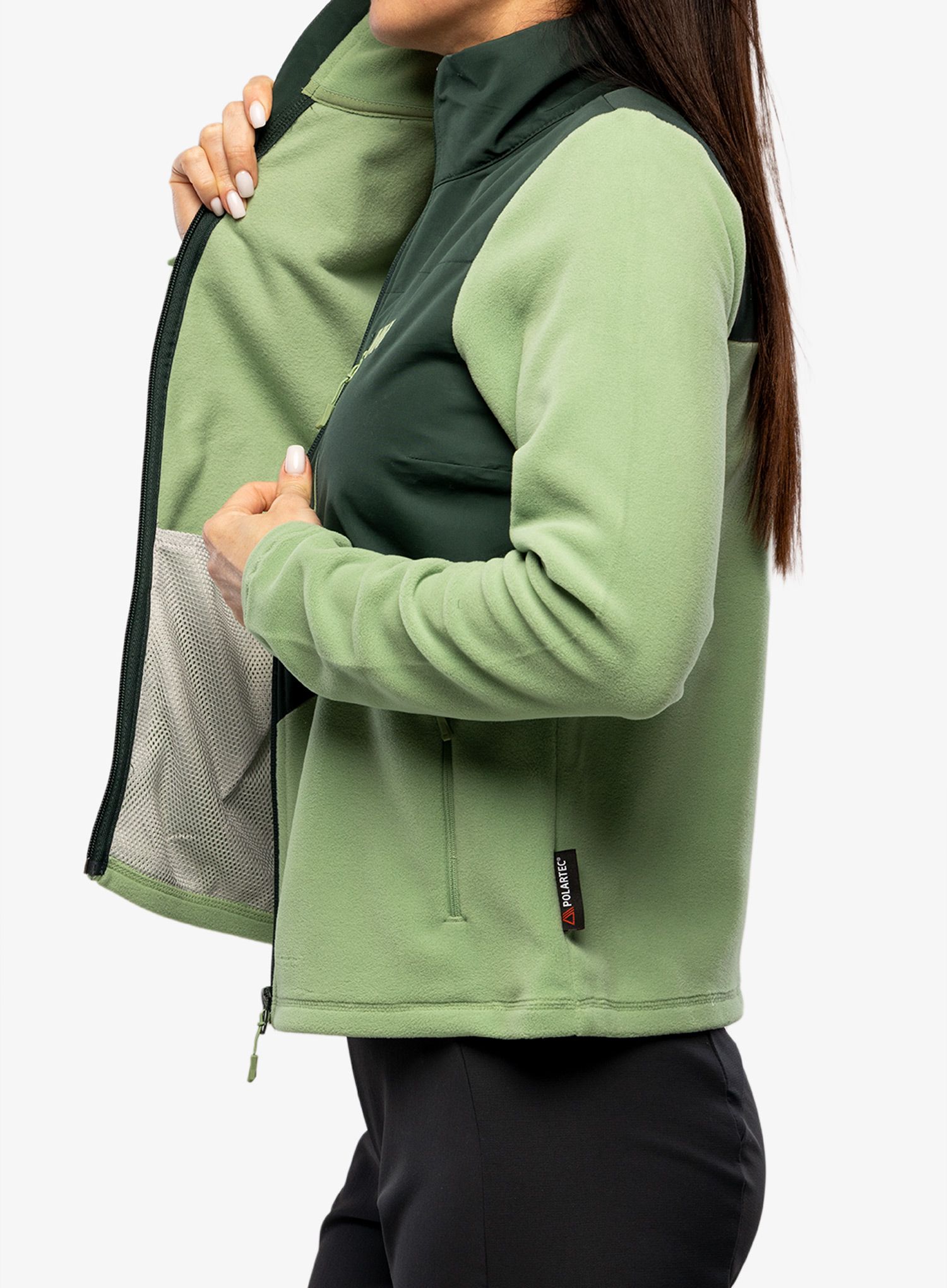 Ženska jopica z zadrgo Helly Hansen Daybreaker Block Jacket - jade 2.0