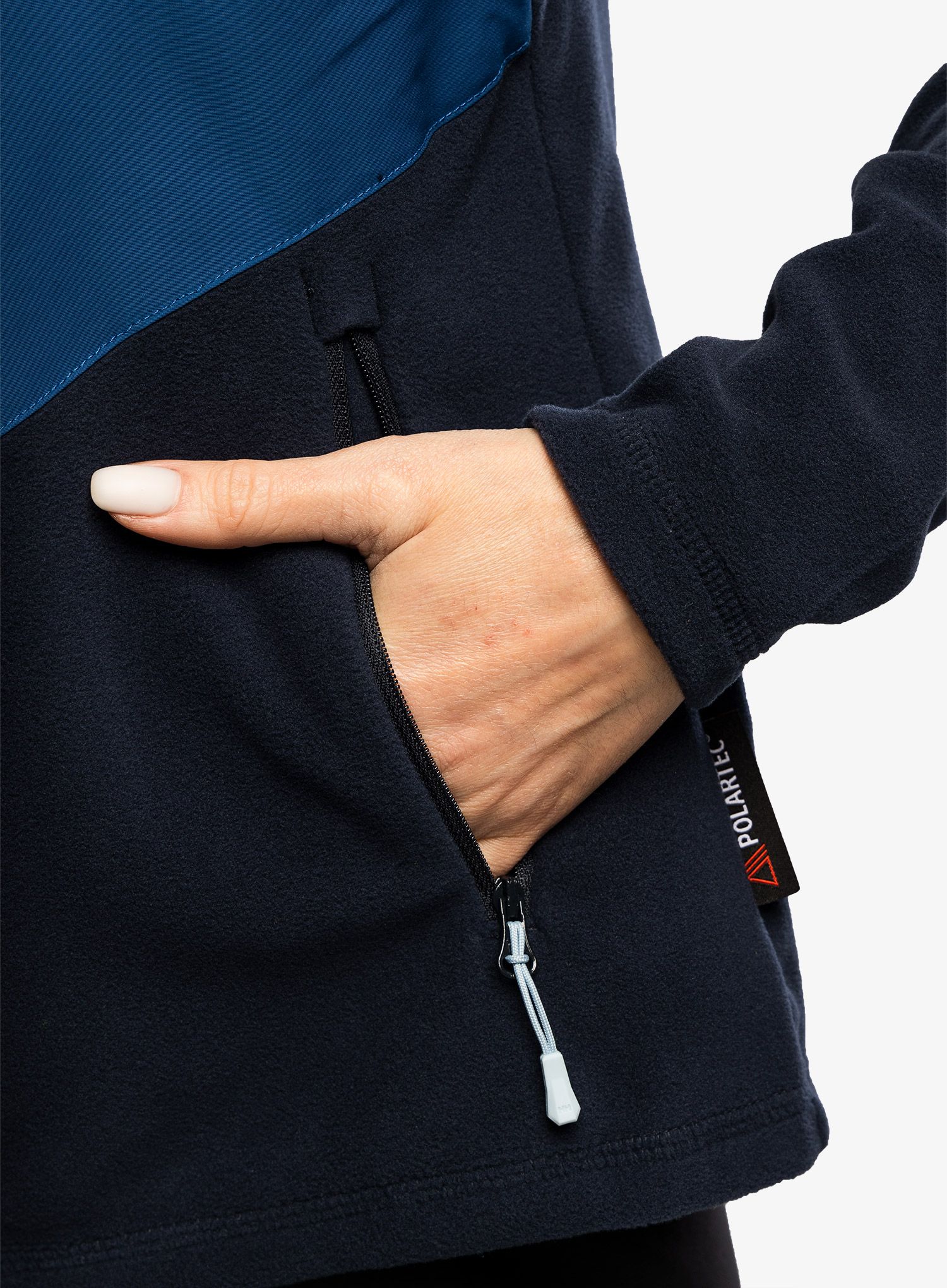 Ženski flis Helly Hansen Daybreaker Block Jacket - navy