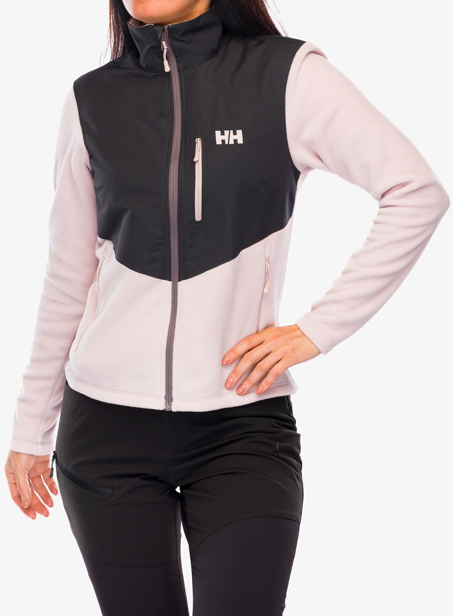 Ženski flis Helly Hansen Daybreaker Block Jacket - pink cloud