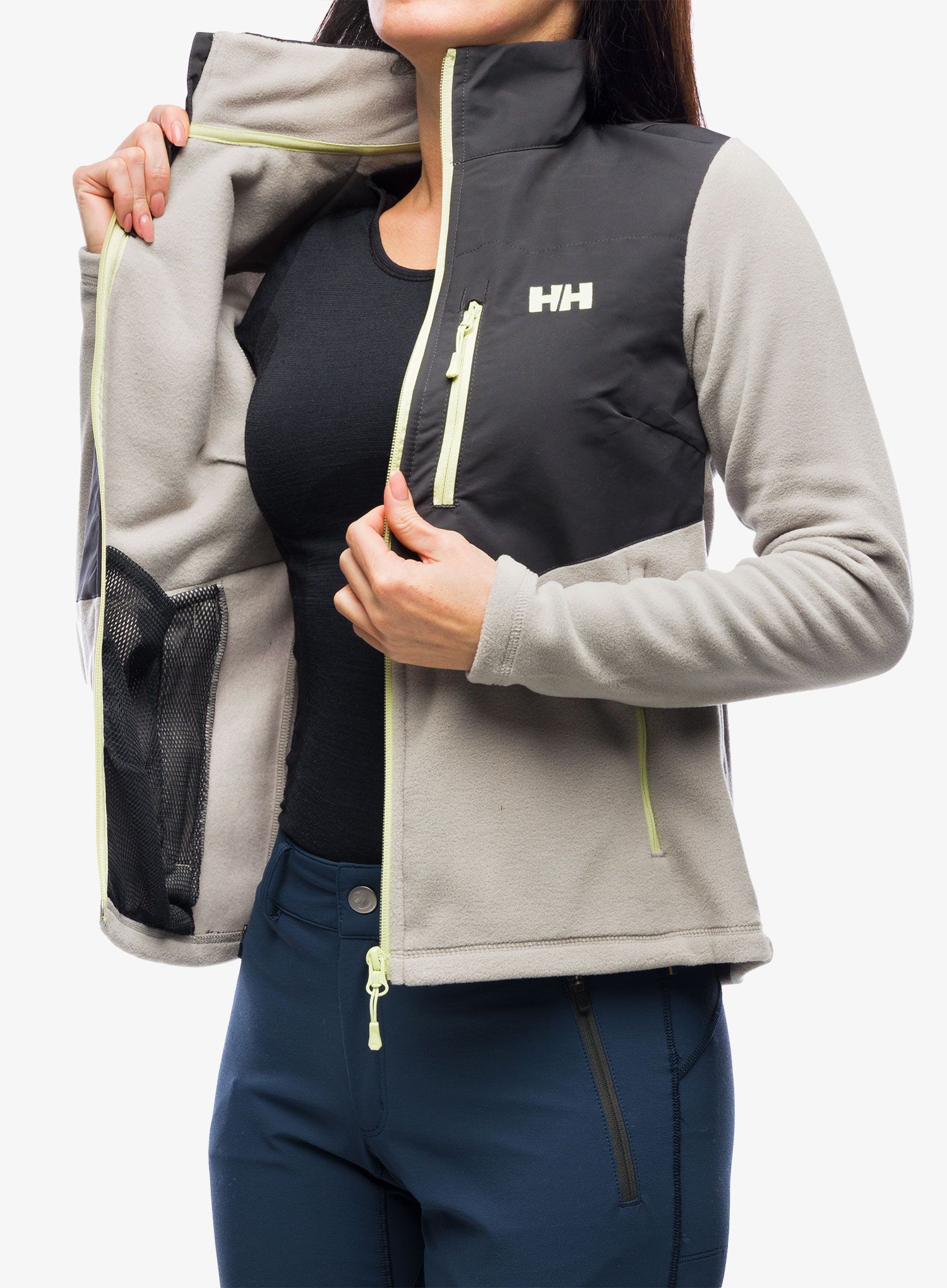 Jopica brez kapuce ženska Helly Hansen Daybreaker Block Jacket - terrazzo/ebony