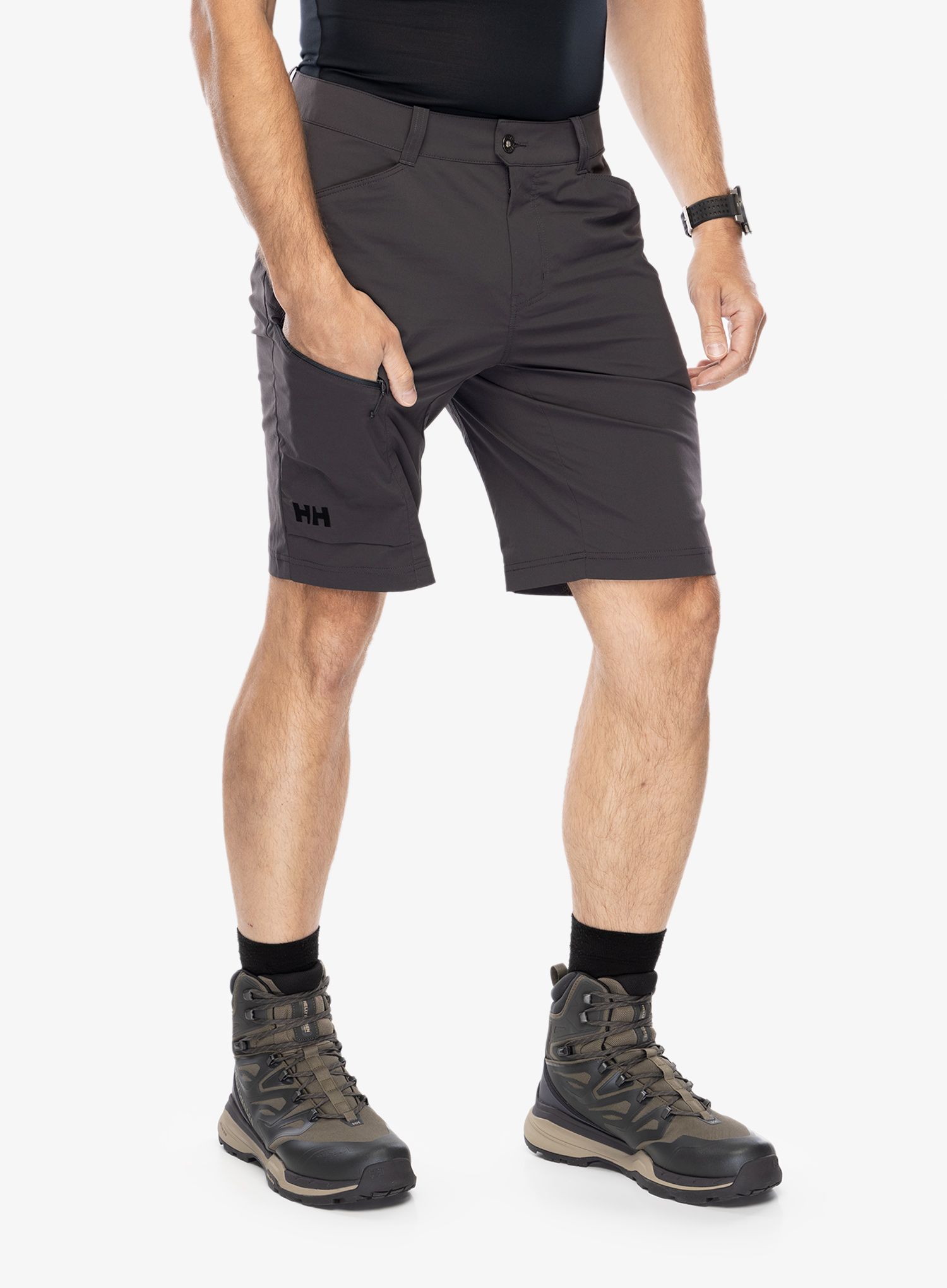Pohodniške kratke hlače Helly Hansen Elv Light Tur Shorts - ebony