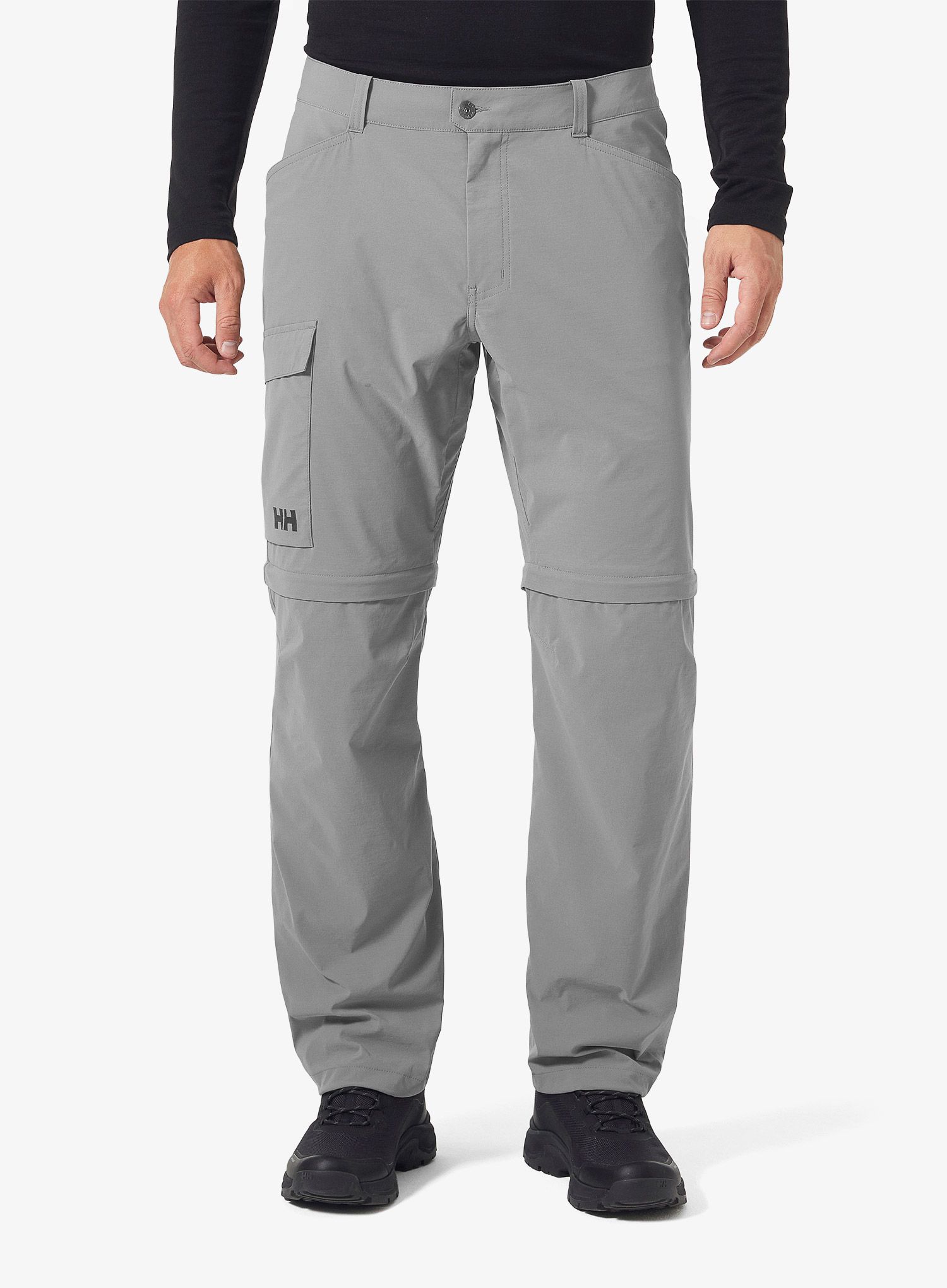 Hlače z odstranljivimi hlačnicami Helly Hansen Elv Light Zip Off Pant - concrete