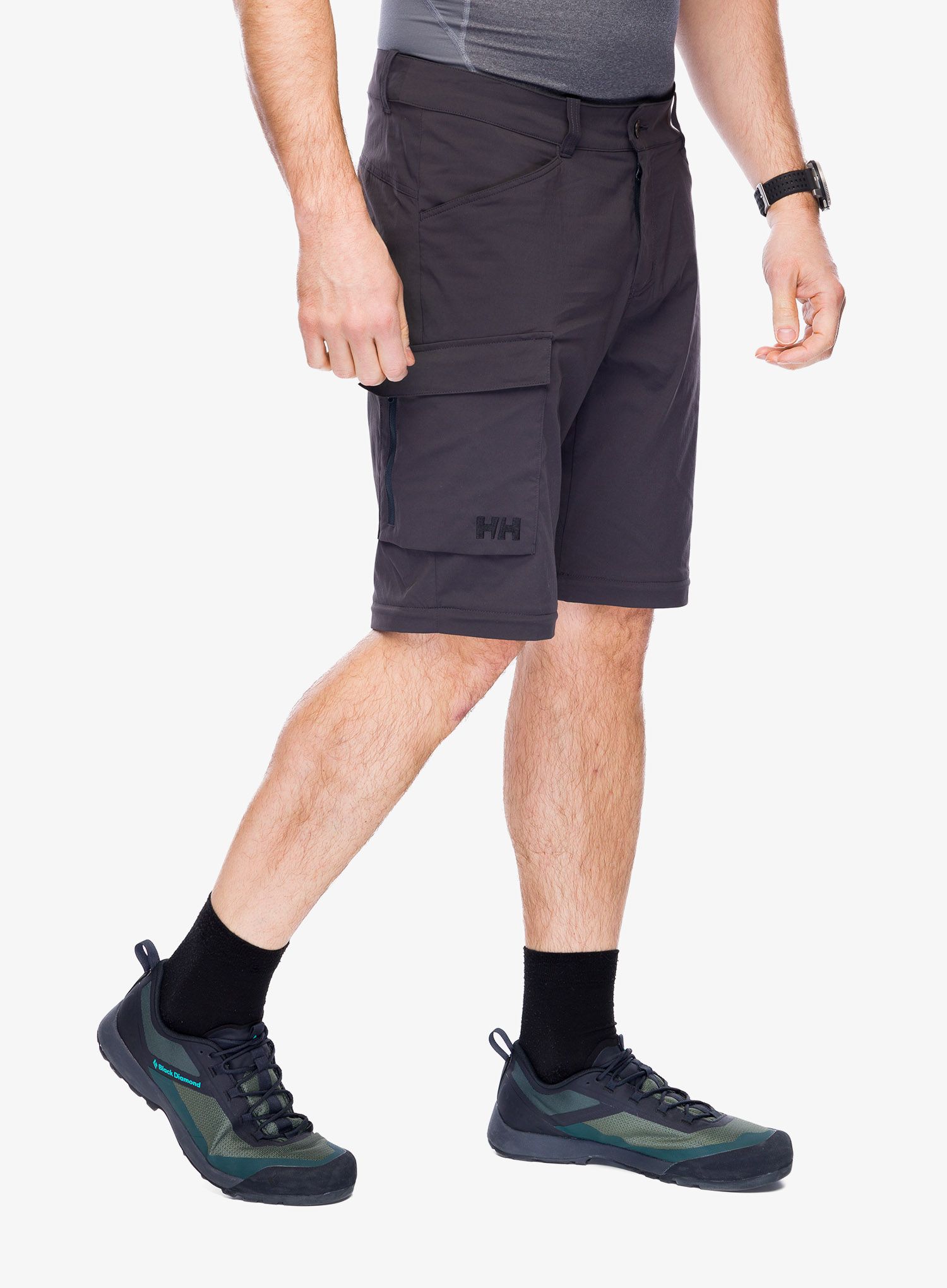Pohodne hlače Helly Hansen Elv Light Zip Off Pant - ebony