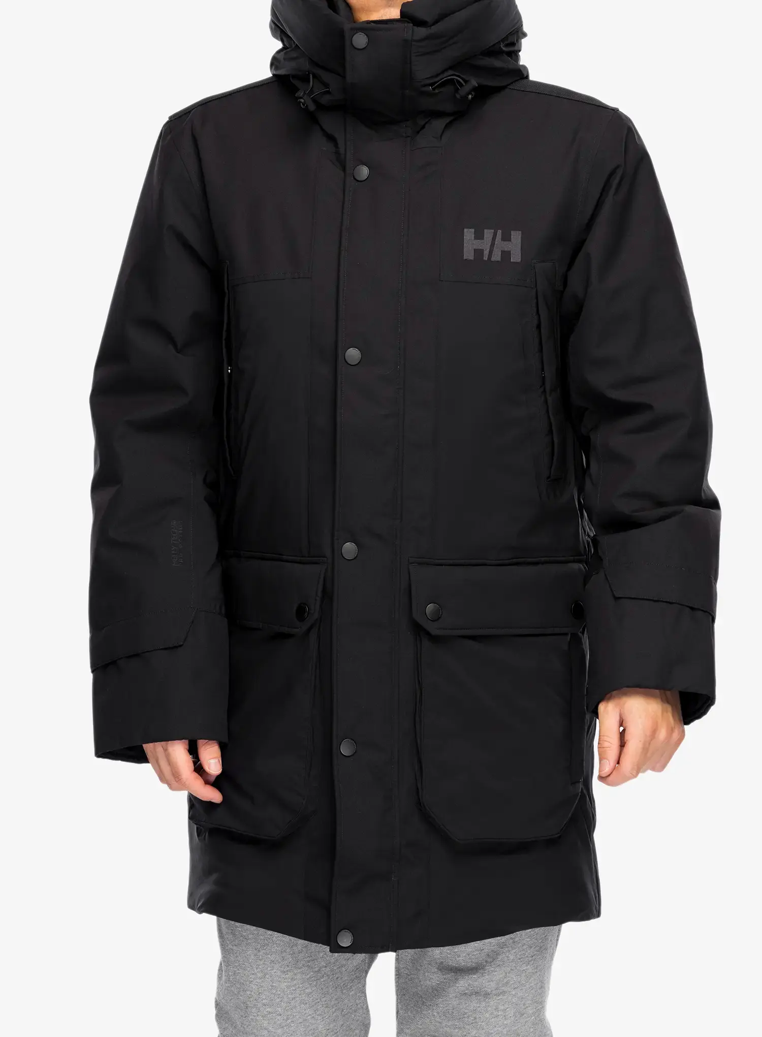Puhast plašč Helly Hansen Escape Down Flow Parka - black