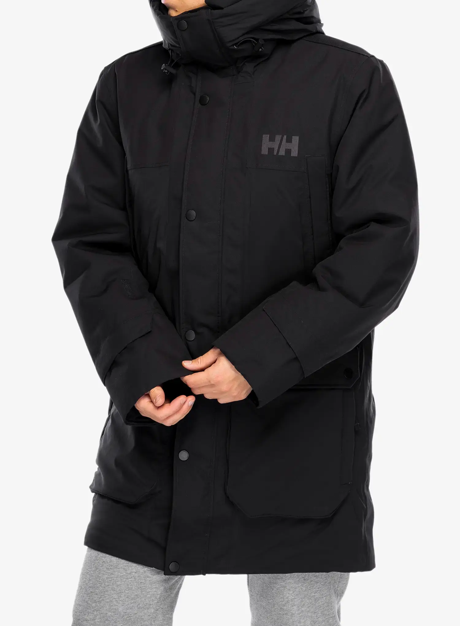 Puhast plašč Helly Hansen Escape Down Flow Parka - black