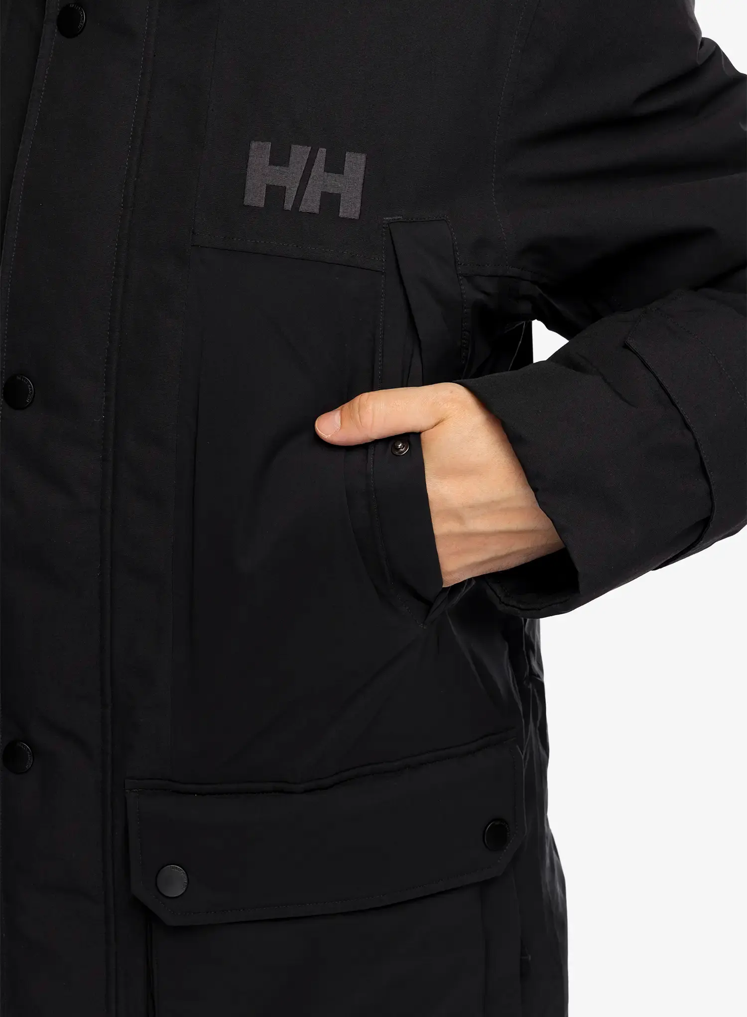 Puhast plašč Helly Hansen Escape Down Flow Parka - black