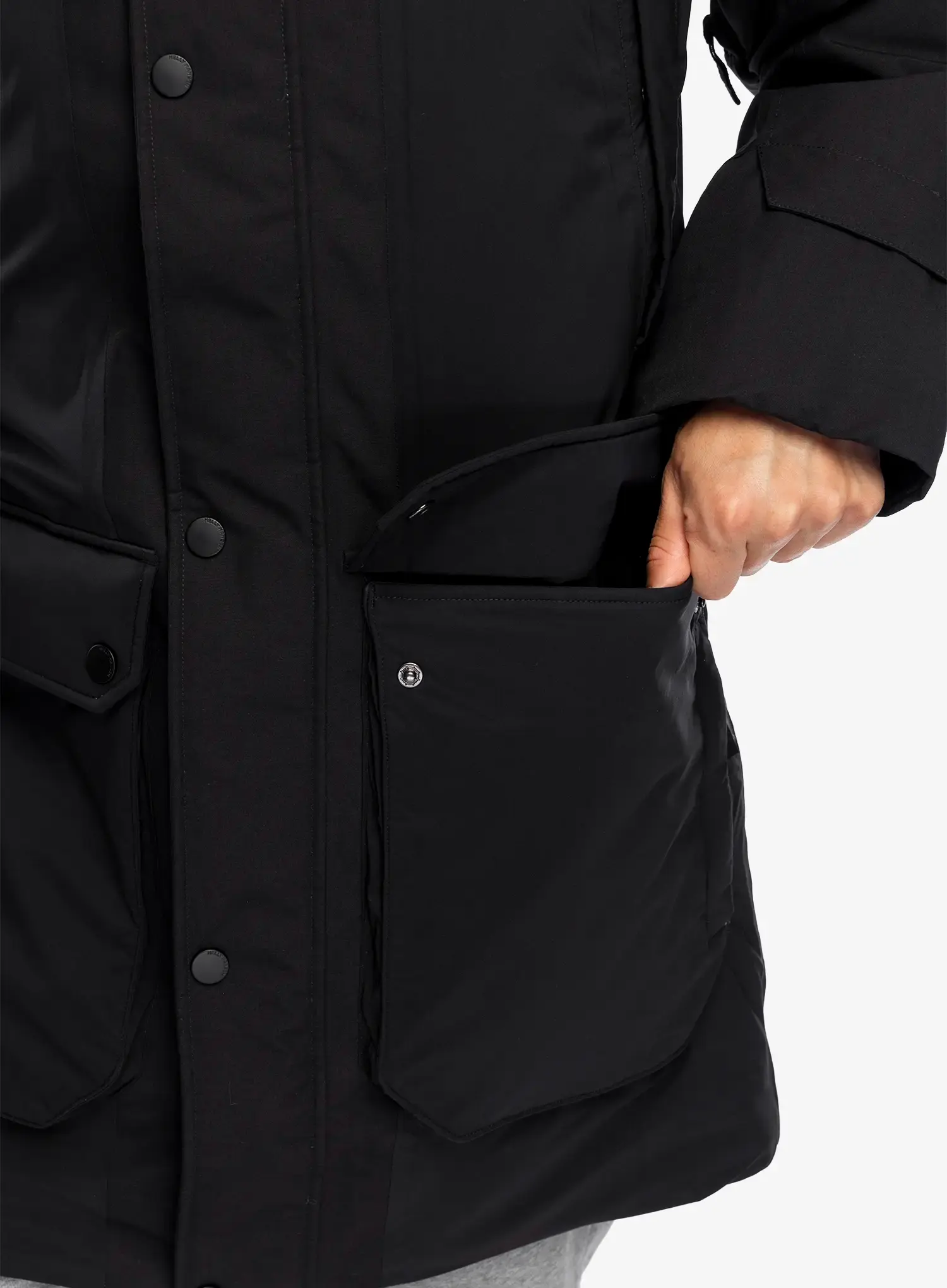 Puhast plašč Helly Hansen Escape Down Flow Parka - black