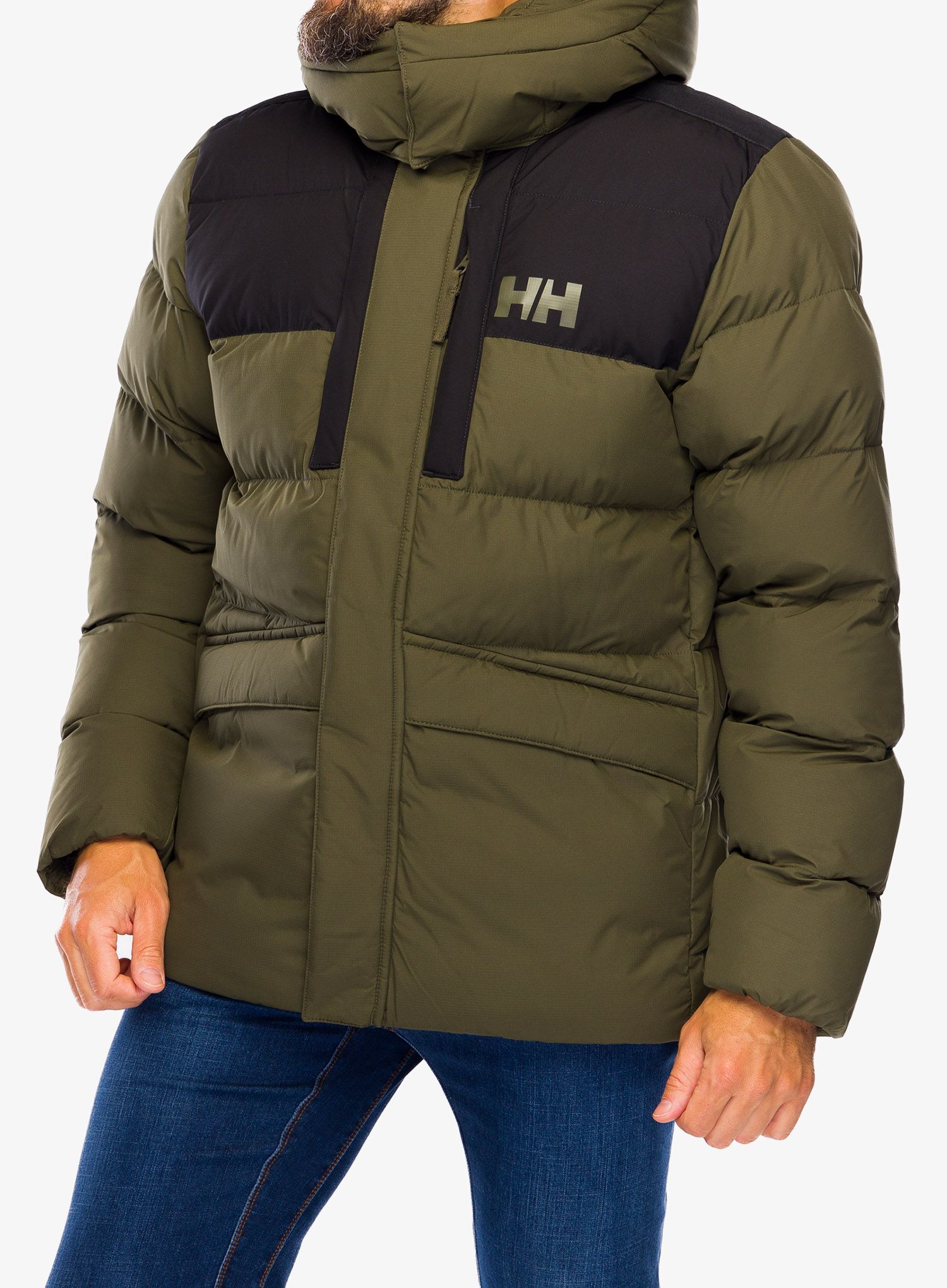 Moška zimska jakna Helly Hansen Explorer Puffy Jacket - utility green/snow