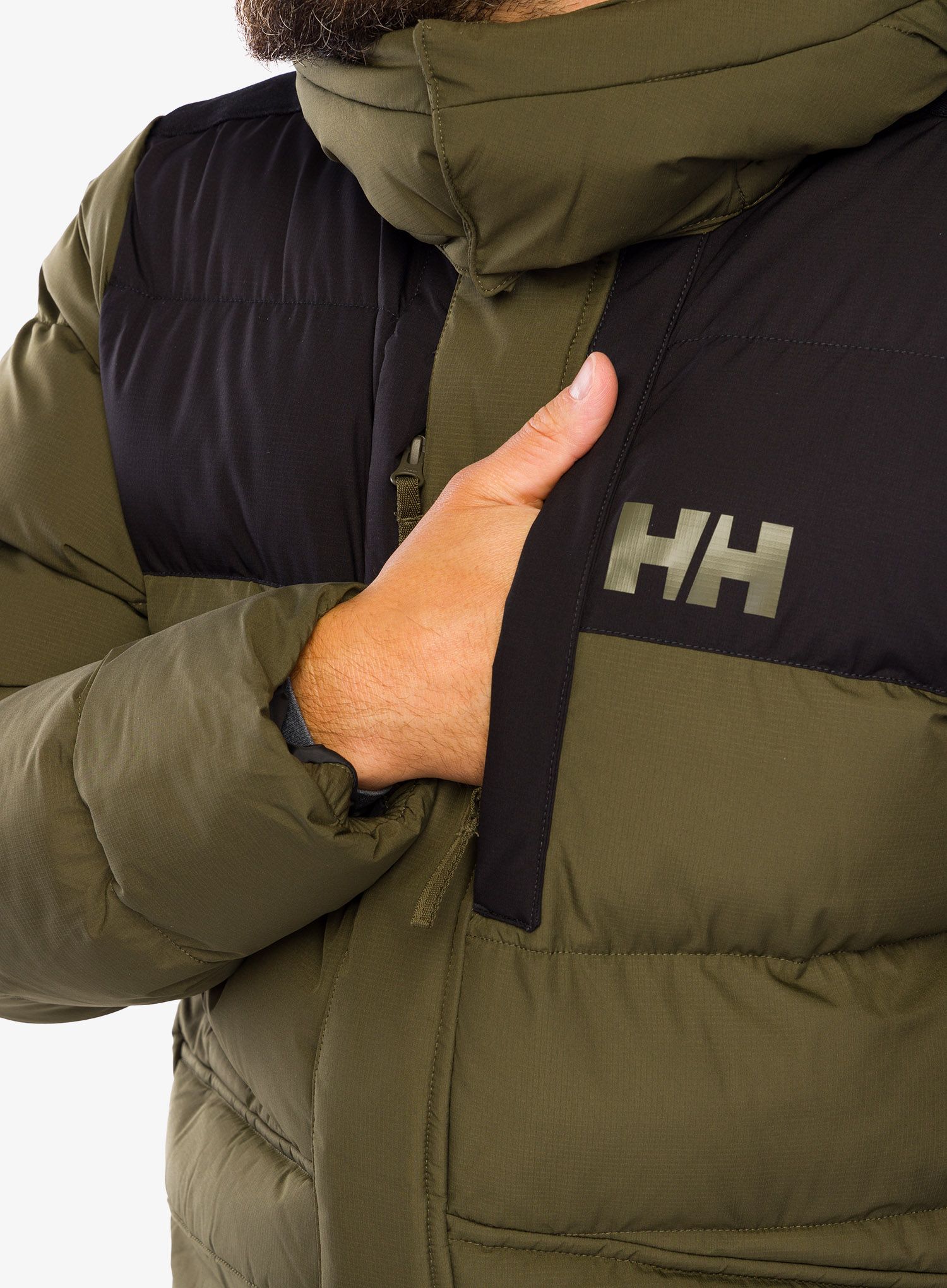 Moška zimska jakna Helly Hansen Explorer Puffy Jacket - utility green/snow