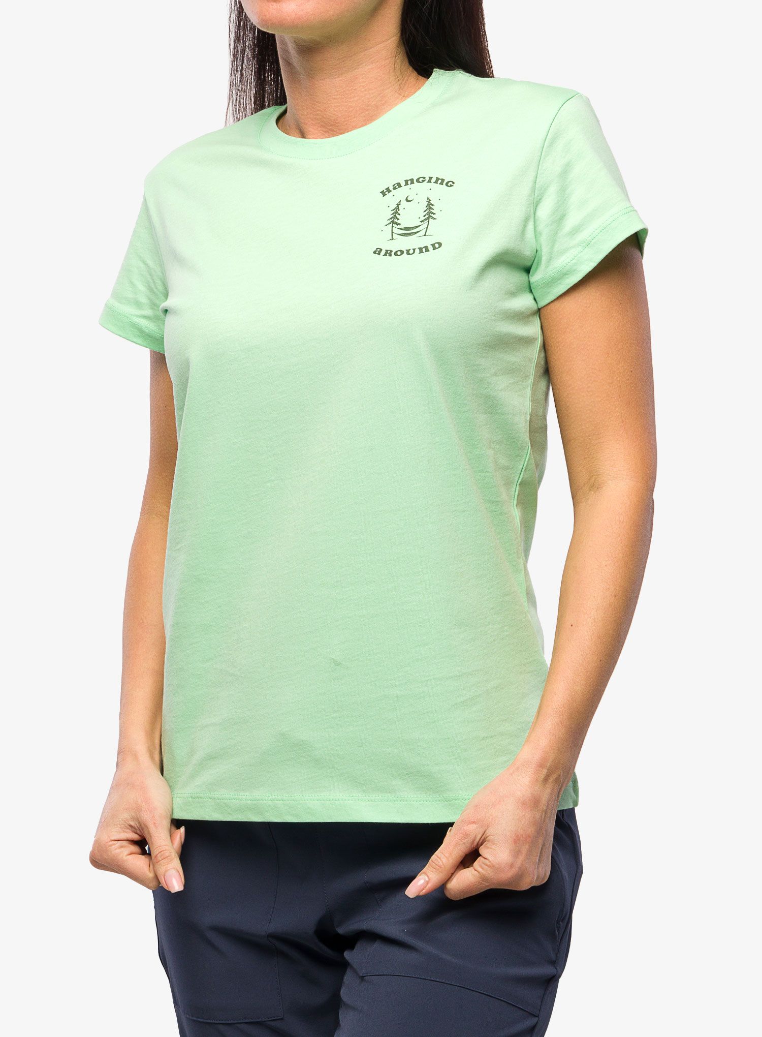 Ženska bombažna majica Helly Hansen F2F Organic Cotton Tee 2.0  - mint