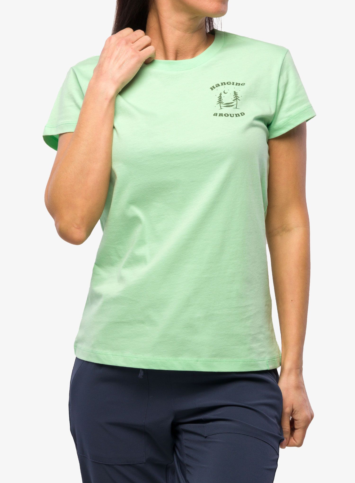 Ženska bombažna majica Helly Hansen F2F Organic Cotton Tee 2.0  - mint