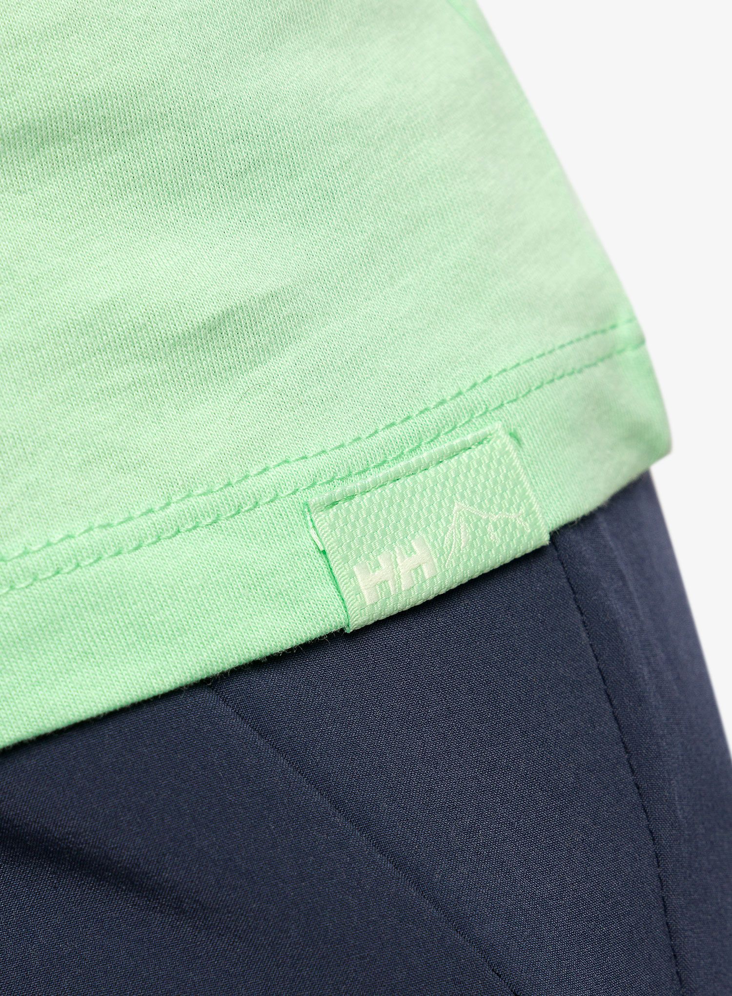 Ženska bombažna majica Helly Hansen F2F Organic Cotton Tee 2.0  - mint