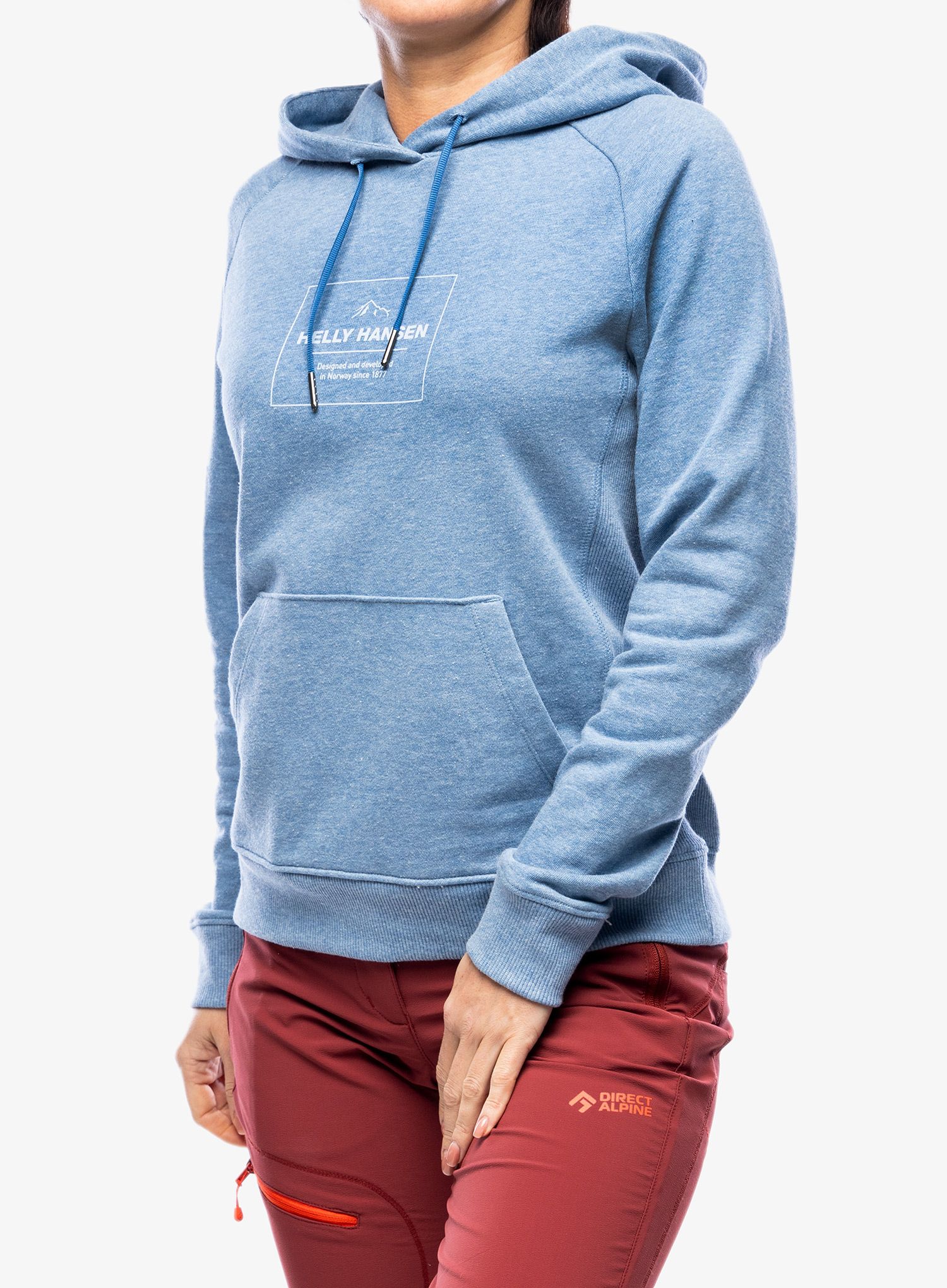 Ženska jopica Helly Hansen F2F Organic Cotton Hoodie - azurite melange