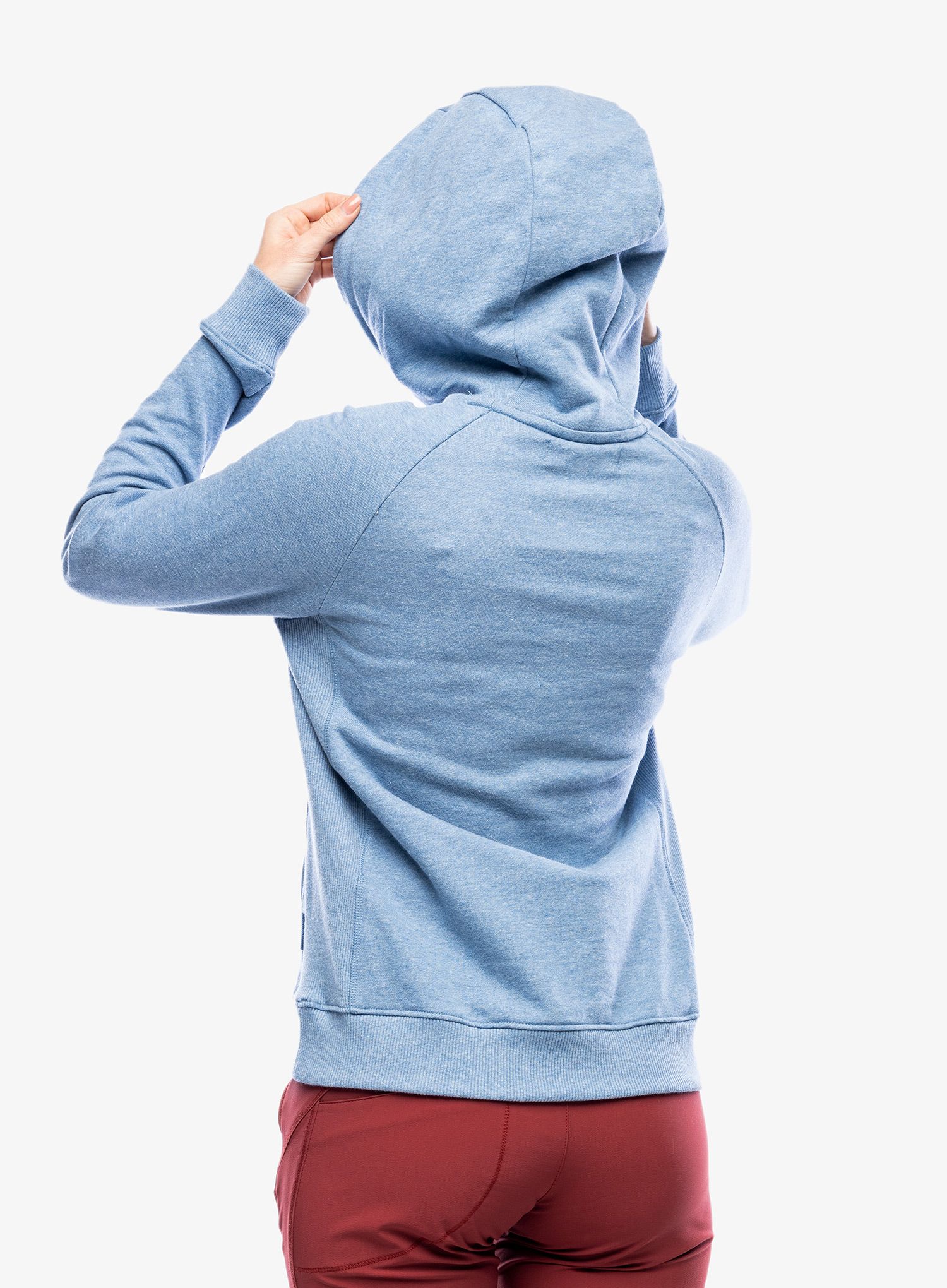 Ženska jopica Helly Hansen F2F Organic Cotton Hoodie - azurite melange