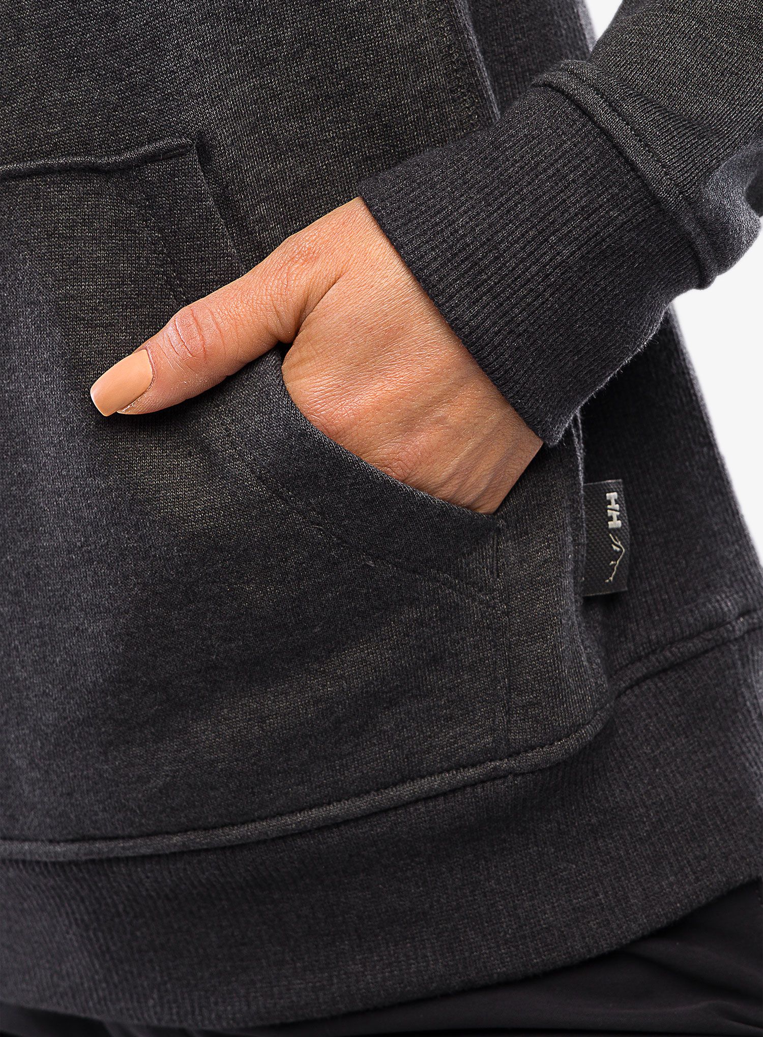 Jopica Helly Hansen F2F Organic Cotton Hoodie - ebony melange