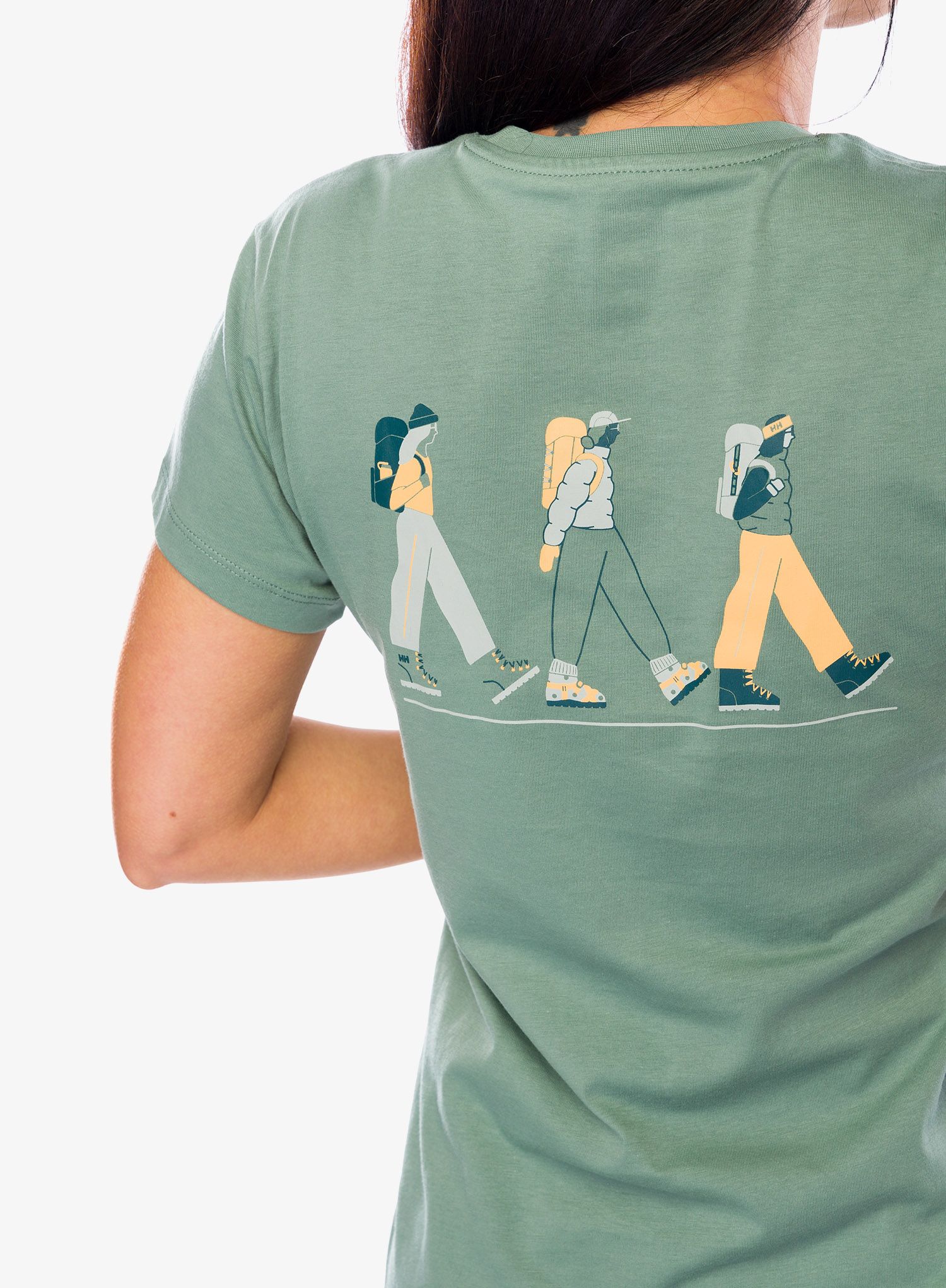 Ženska bombažna majica Helly Hansen F2F Organic Cotton Tee 2.0 - cactus