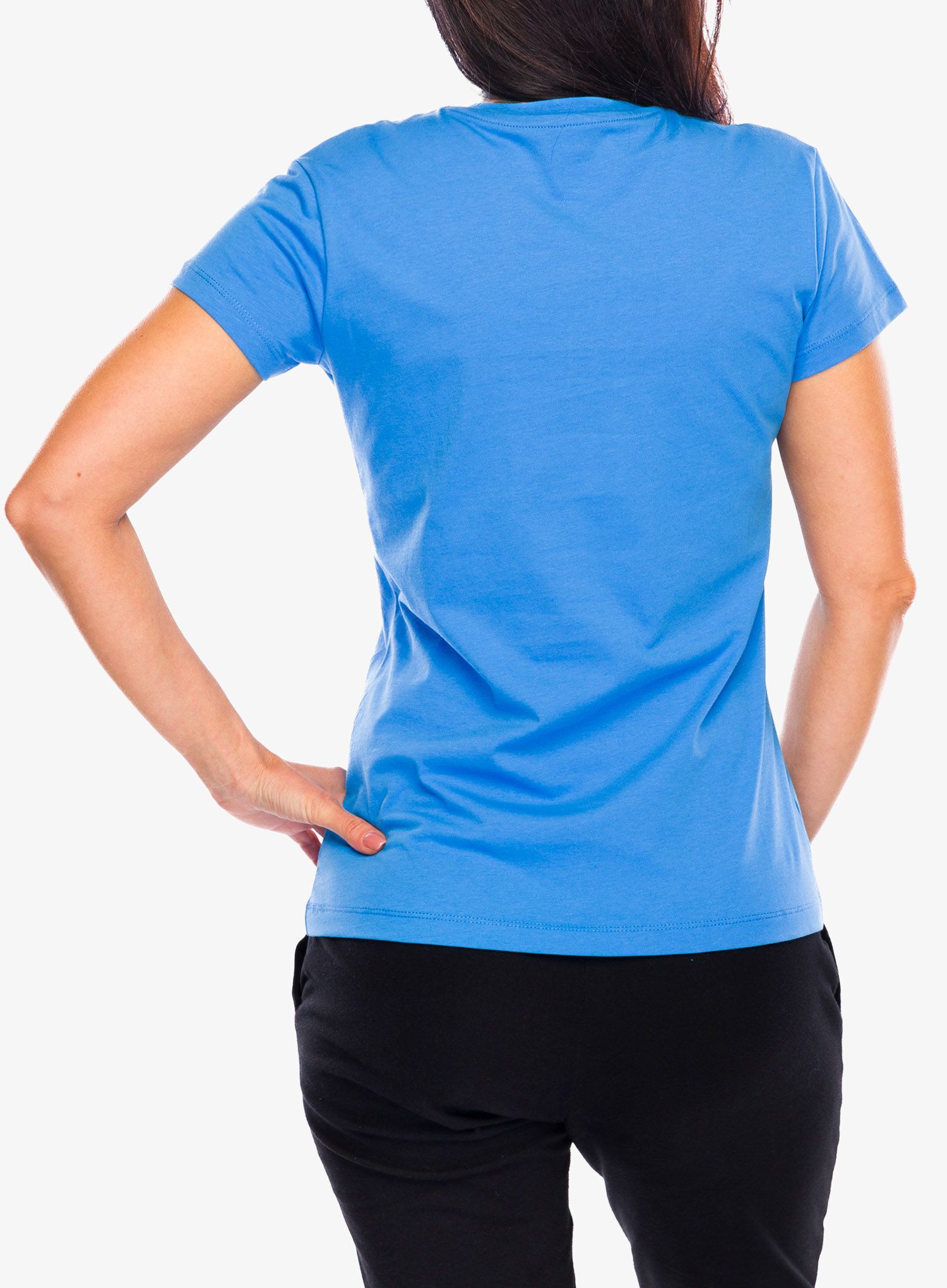 Ženska bombažna majica Helly Hansen F2F Organic Cotton Tee 2.0 - ultra blue