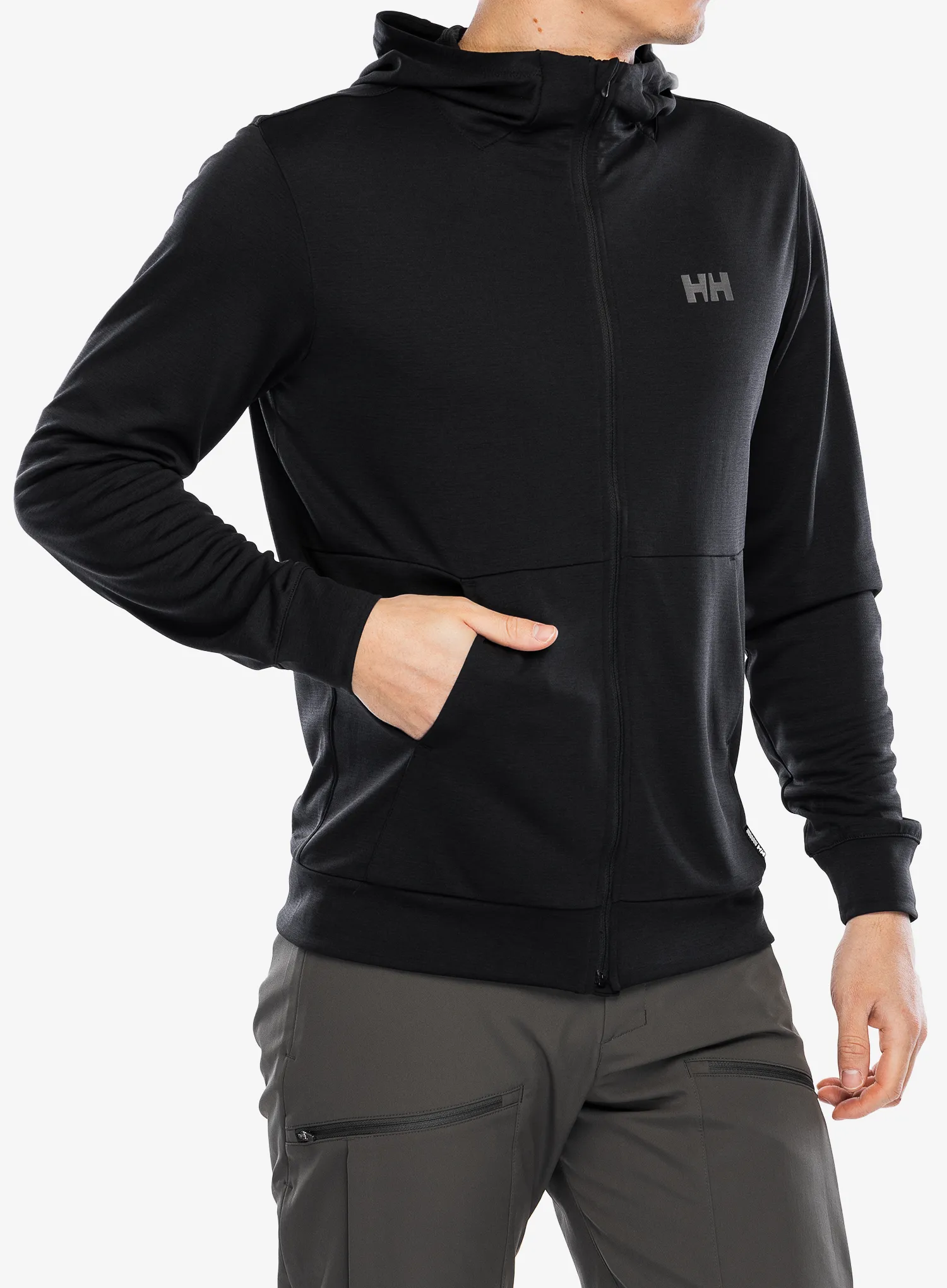 Jopica s kapuco Helly Hansen HH Lifa Tech Lite Zip Hoodie - black