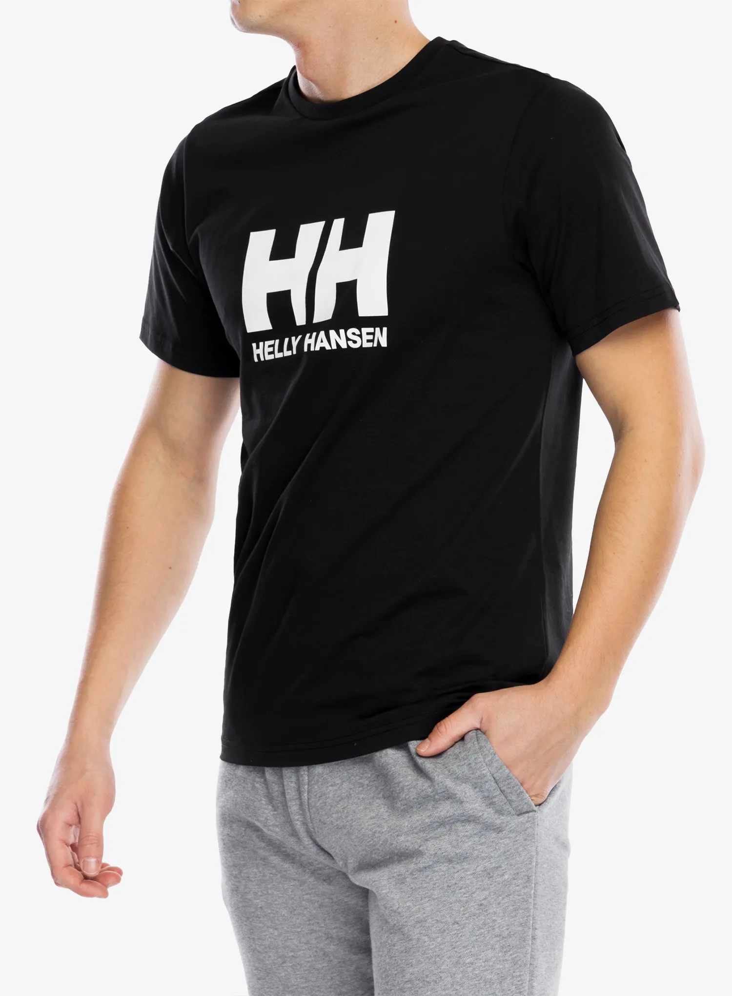 Bombažna majica Helly Hansen HH Logo T-Shirt 2.0 - black