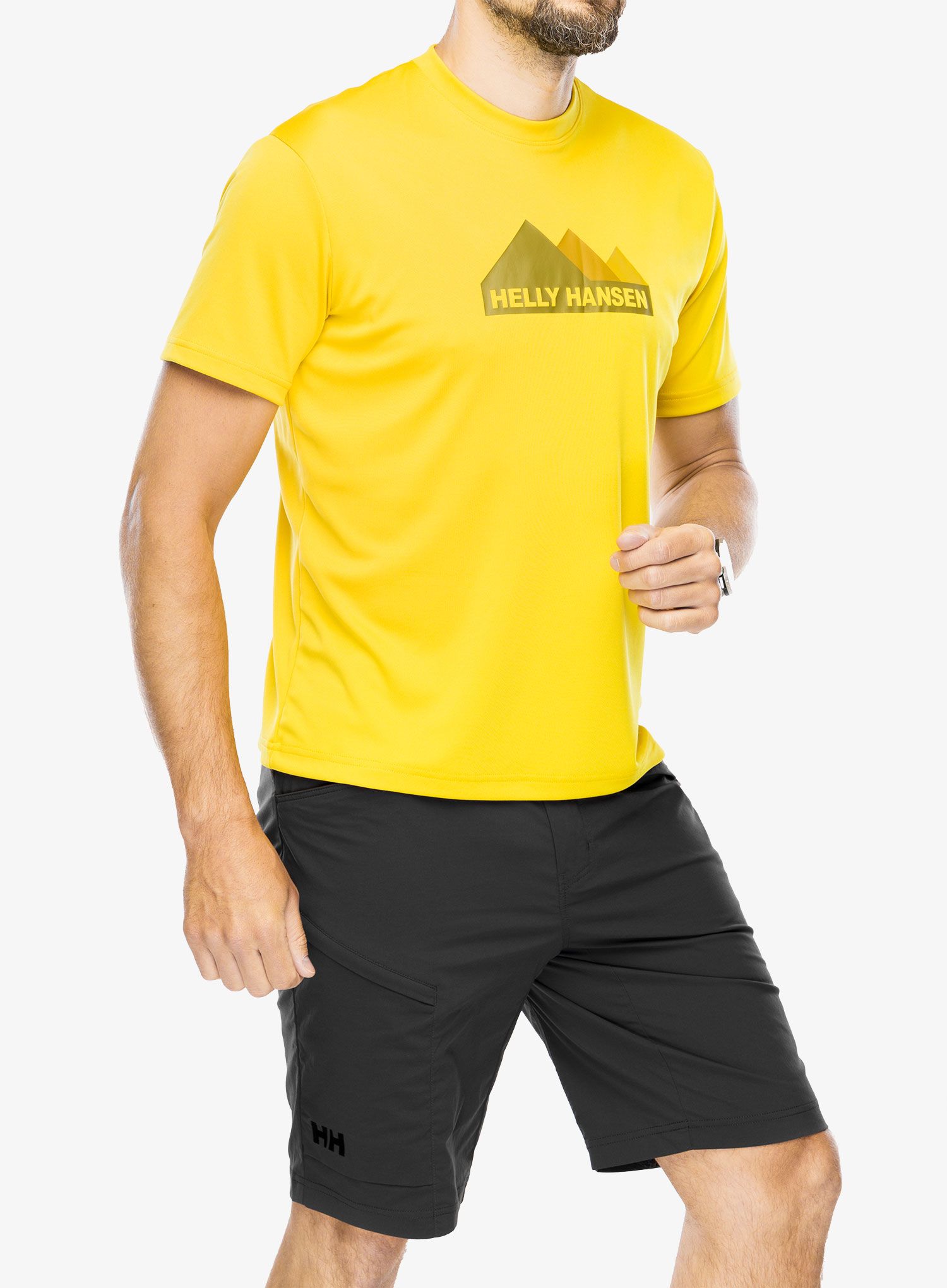 Majica s potiskom Helly Hansen HH Tech Graphic T-Shirt - gold rush